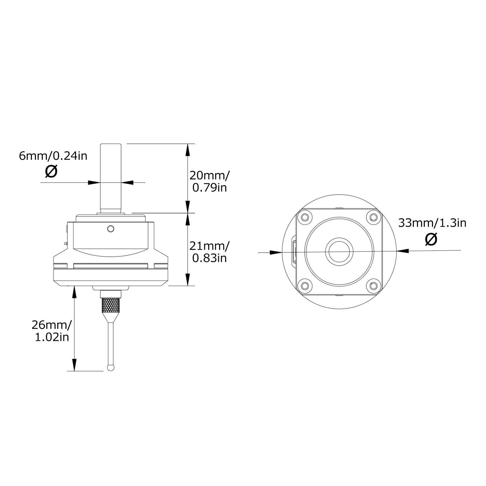 Kantentaster Hochpräziser 3D-Kantentaster DC 5~24 V Anti-Rollover Flat Design - Bild 11 von 12