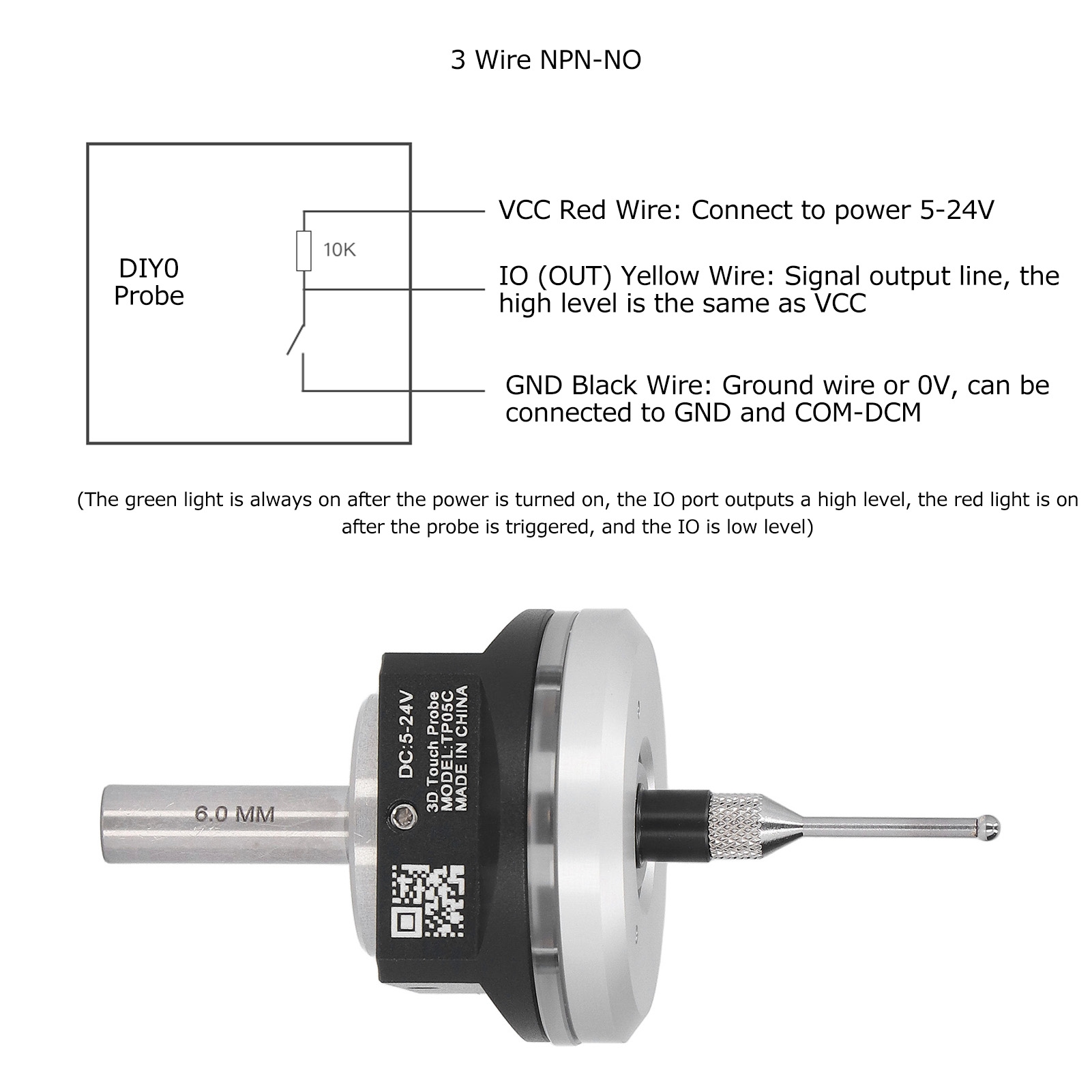 Kantentaster Hochpräziser 3D-Kantentaster DC 5~24 V Anti-Rollover Flat Design - Bild 12 von 12