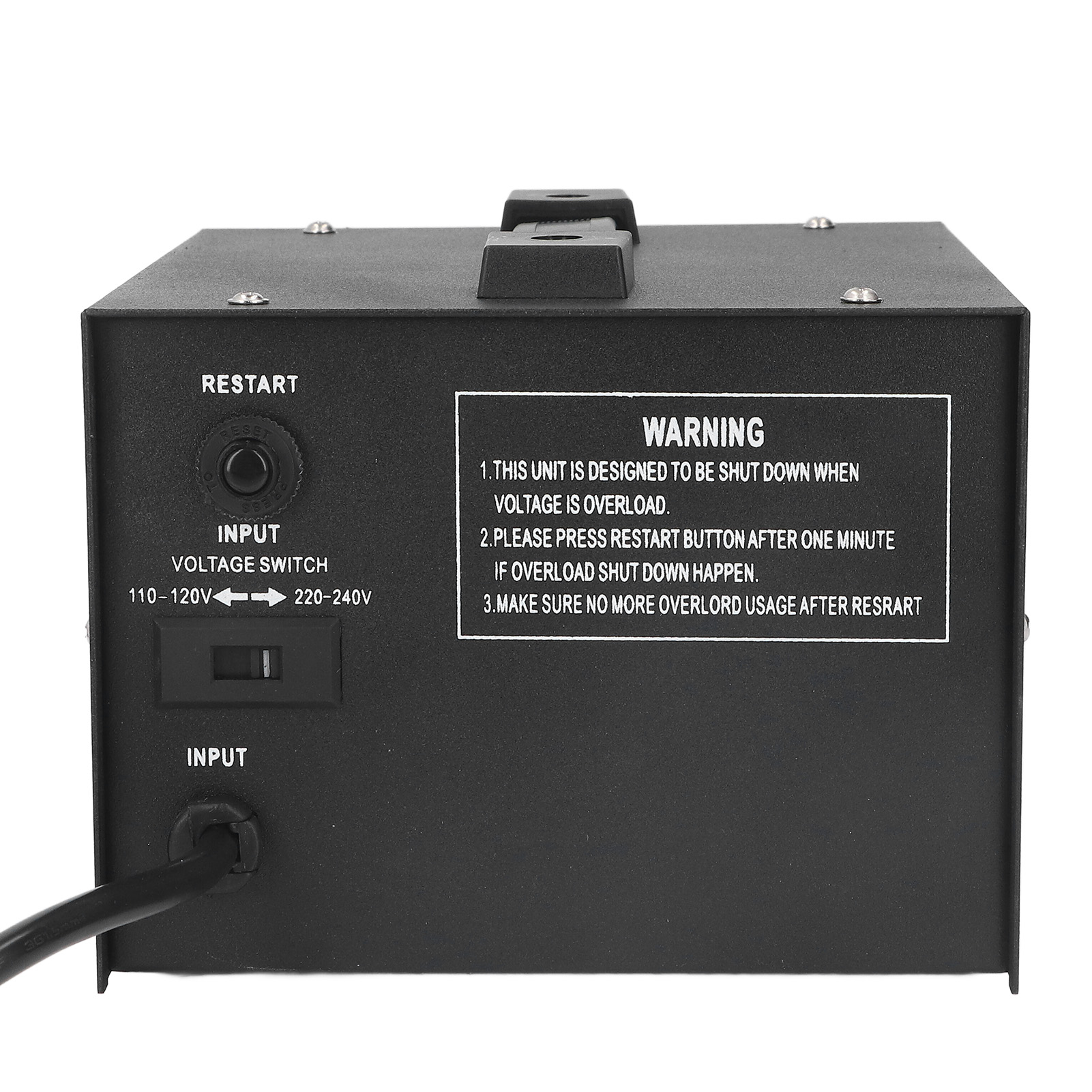 Description Picture 4 of itemPower Transformer Voltage Converter Voltage Transformer Step Up  Converter 1500W Adjustable 110V‑120V 220V‑240V AC Input