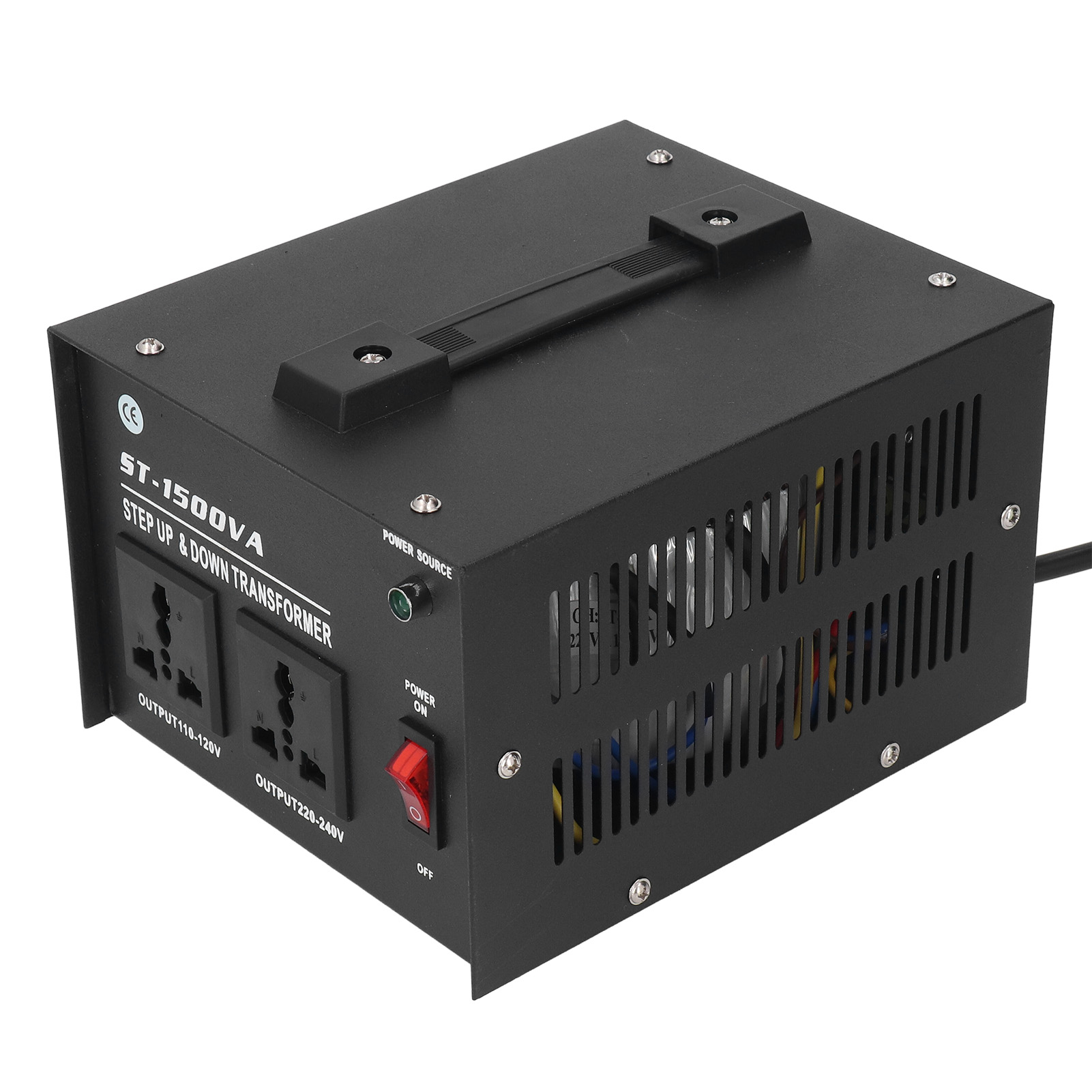 Description Picture 5 of itemPower Transformer Voltage Converter Voltage Transformer Step Up  Converter 1500W Adjustable 110V‑120V 220V‑240V AC Input