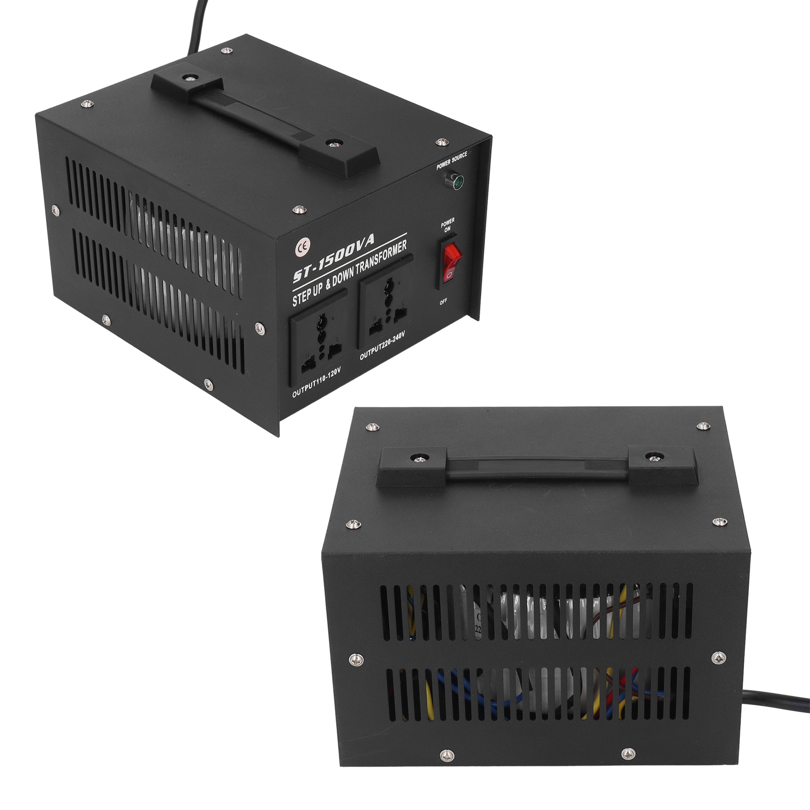 Description Picture 6 of itemPower Transformer Voltage Converter Voltage Transformer Step Up  Converter 1500W Adjustable 110V‑120V 220V‑240V AC Input