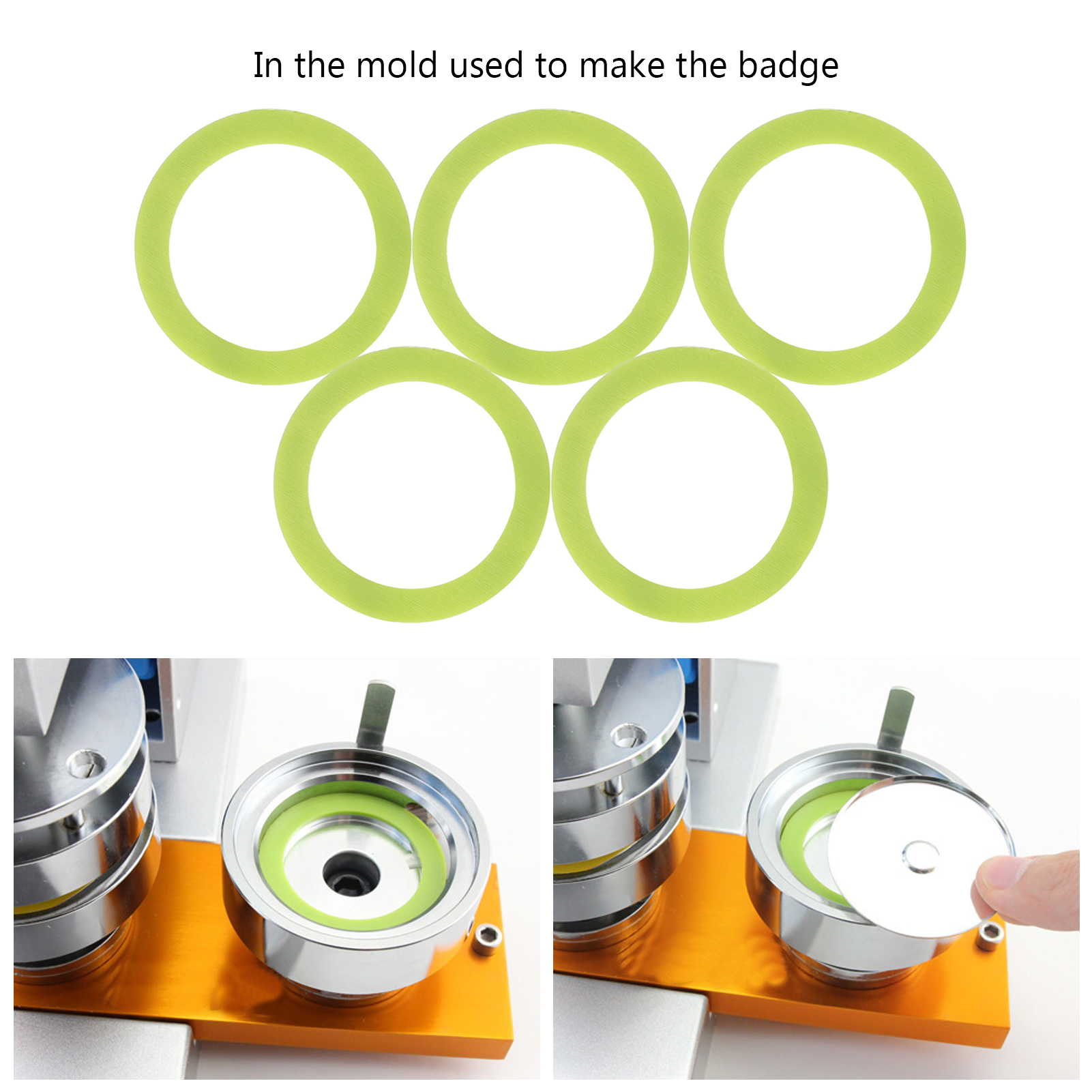 Description Picture 3 of itemBadge Machine Gasket Badge Machine Mould Gasket Replacement for Badge Machines Badge Maker Gasket Badge Machine Accessories