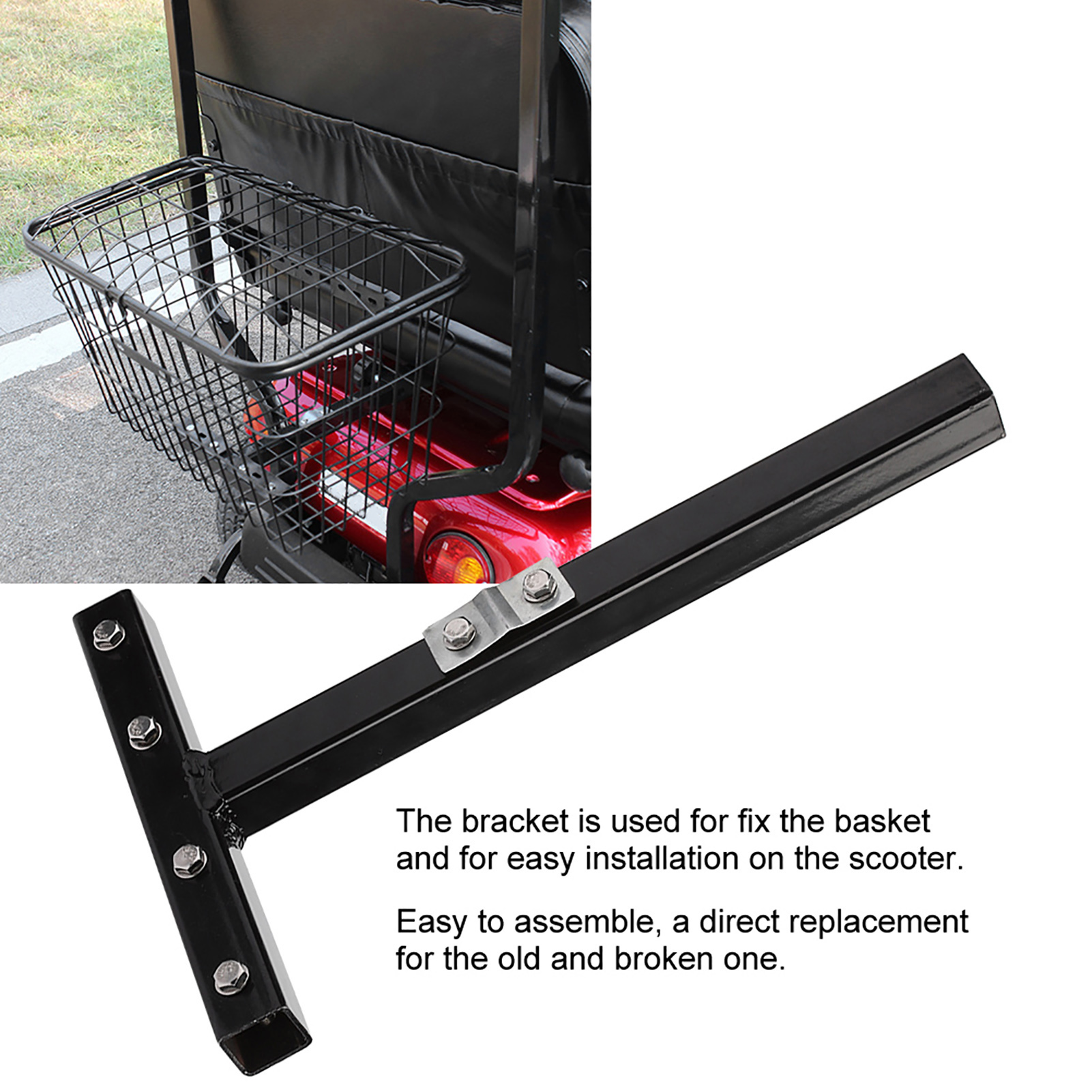 Description Picture 4 of itemIron Mobility Scooter Rear Basket Mounting Bracket Modification Accessory Replacement Mobility Aids