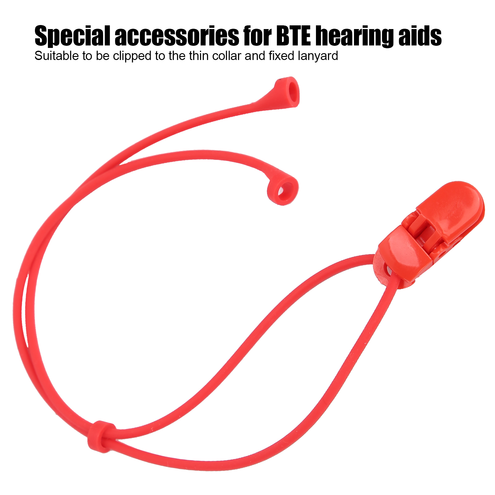 Description Picture 6 of itemEar Care BTE Hearing Aids Clip Rope Silicone Elastic Anti Loss Security Lanyard for Children Hearing Aid Accessory Health Care