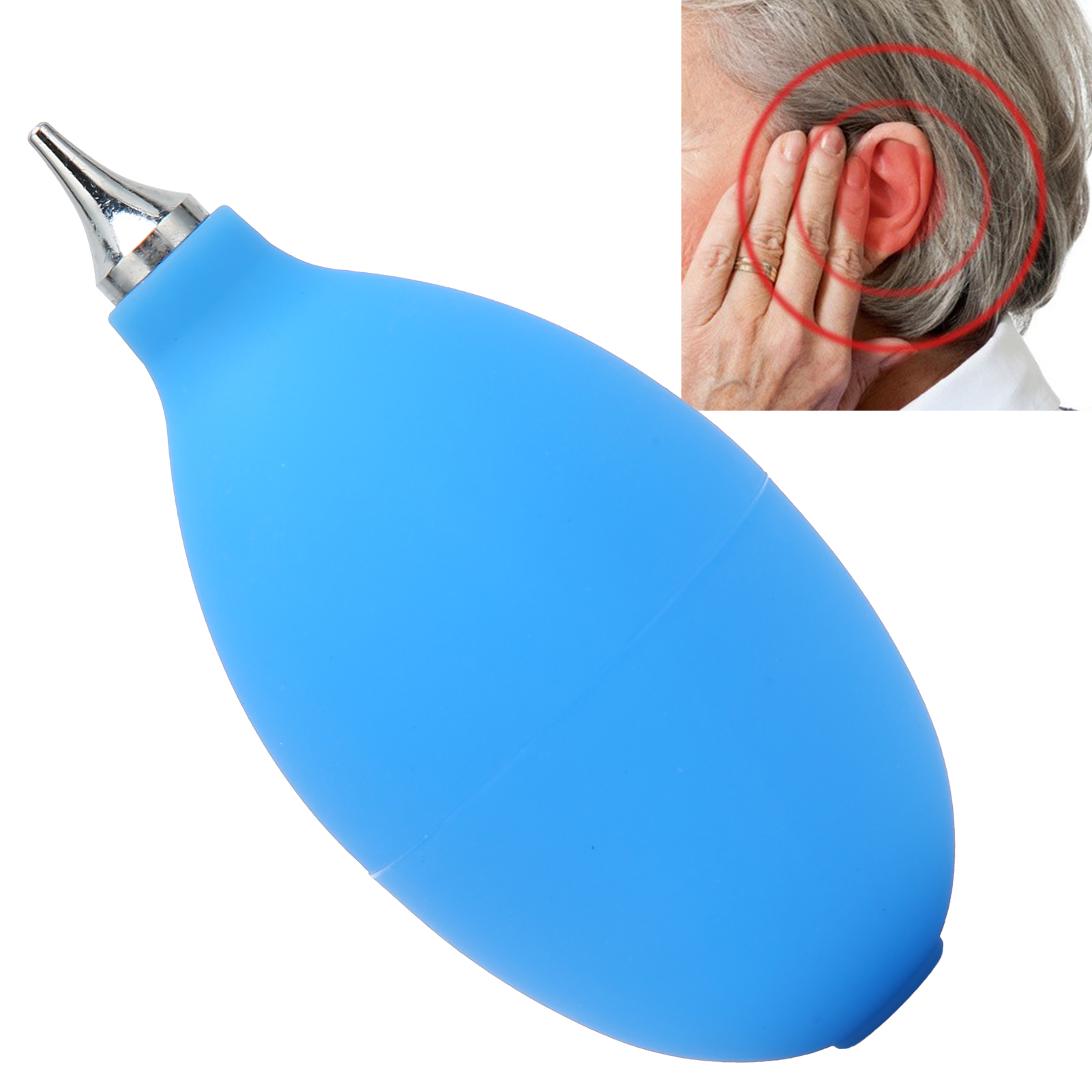 Description Picture 2 of itemHearing Aids Air Blower Dust Cleaner Silicone Maintenance Cleaning Ball Pump Duster Ear Tool Cleaning Health Cares