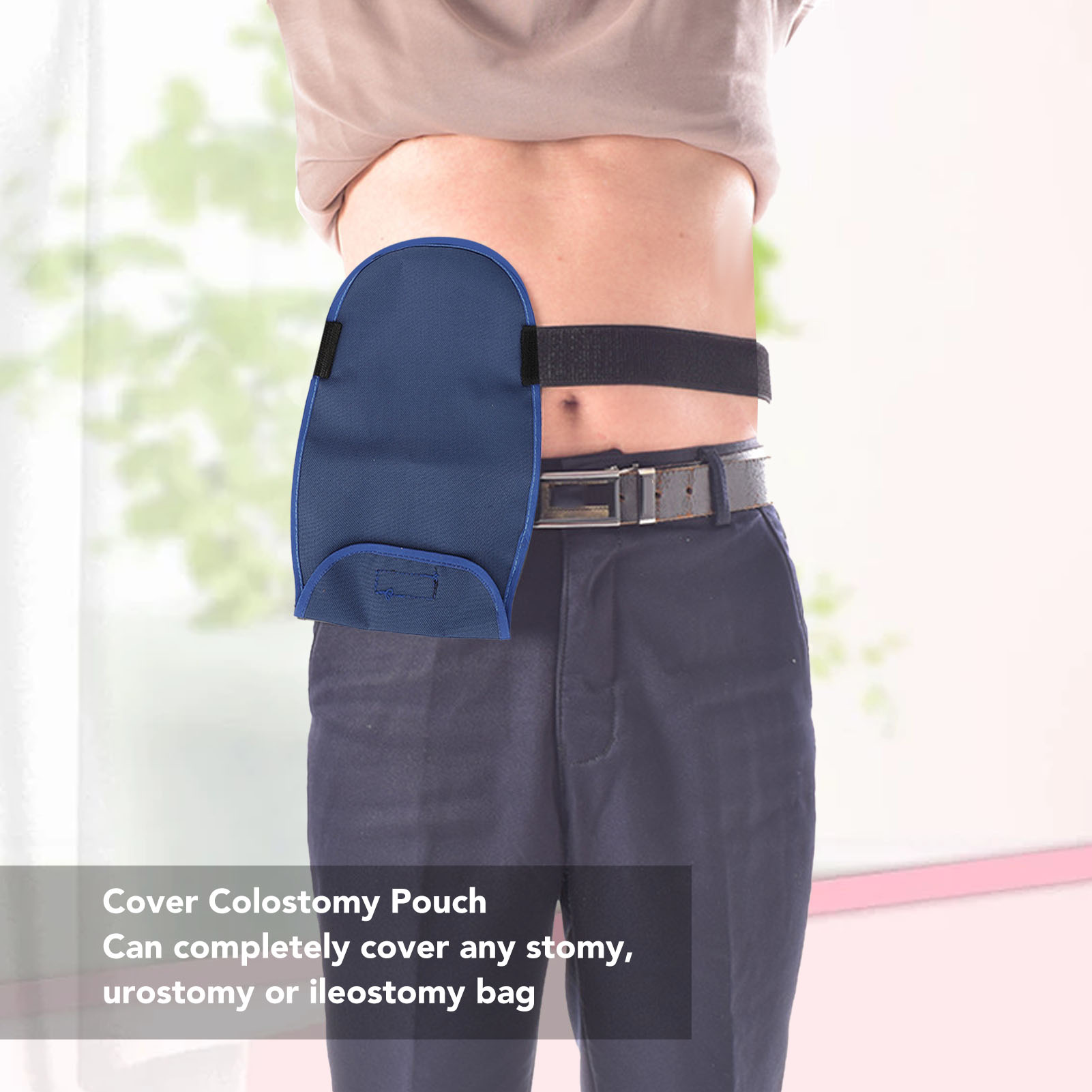 Description Picture 3 of itemCover Colostomy Pouch Portable Washable Waterproof Stretchy Adjusted Belt Cover Ostomy Pouch Portable Colostomy Bag