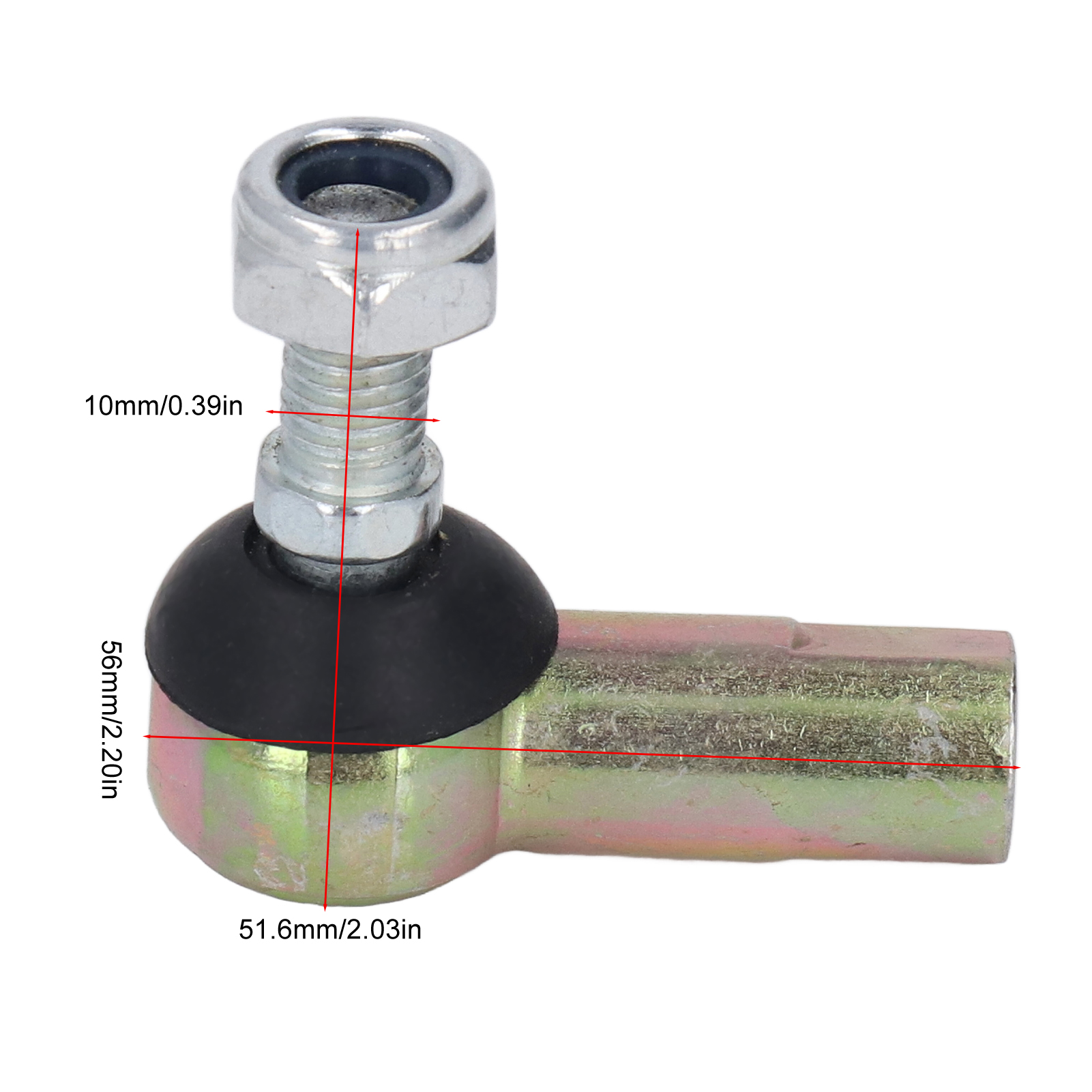 2 stks 10mm M10 Spoorstang Kogelgewricht Vervanging Voor 50-250cc Atv