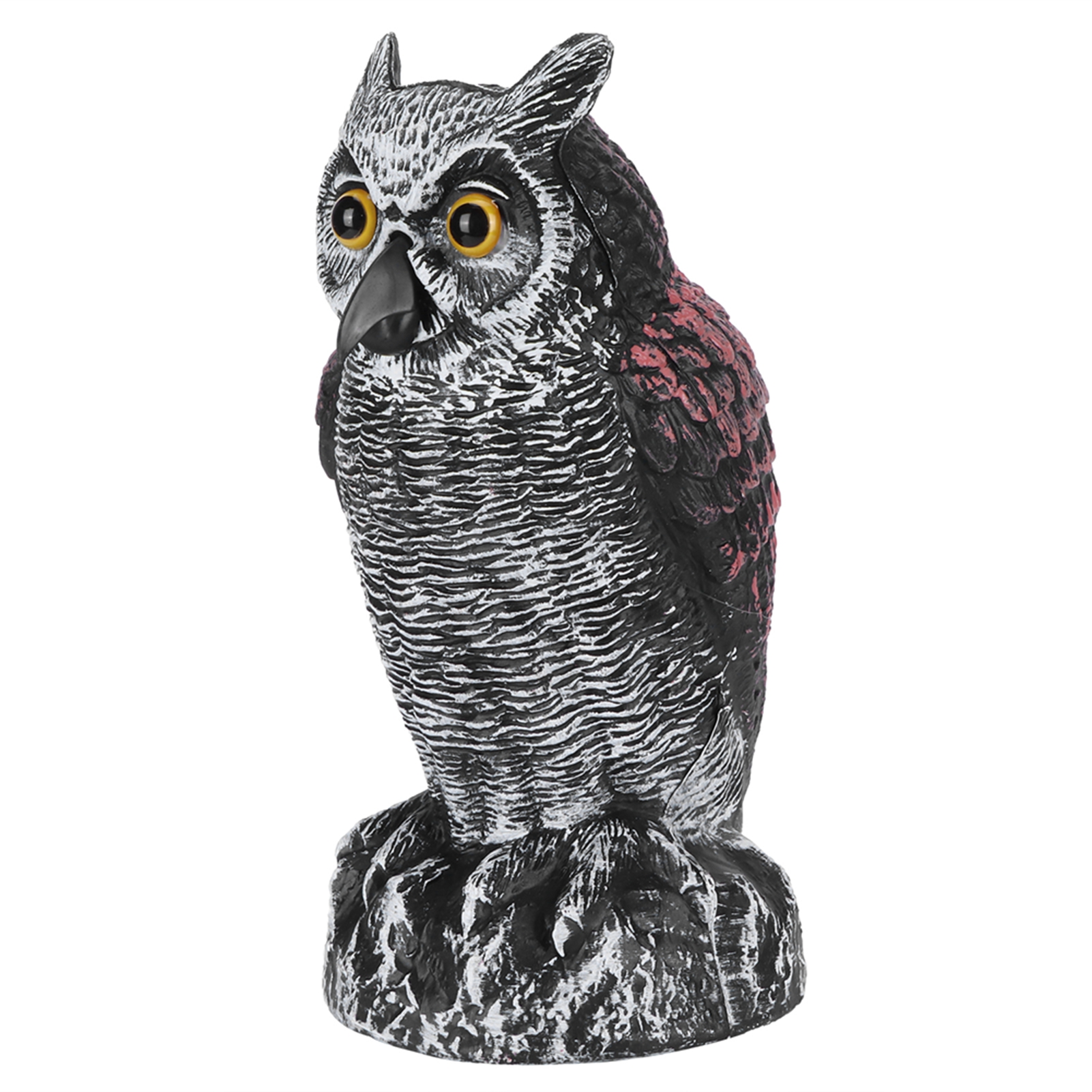 Description Picture 3 of itemSimulation Owl Statue Outdoor Garden Decoration ABS Plastic Bird Repeller Hunting Decoy Yard Decorative Statues Sculptures