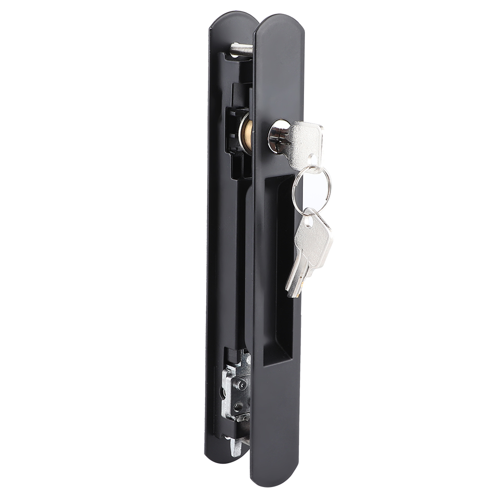 Description Picture 2 of itemSliding Door Window Hook Lock Modern Mobile Glass Door Single Double Sided Lock Catch 20x2.8cm Home Security Concealed