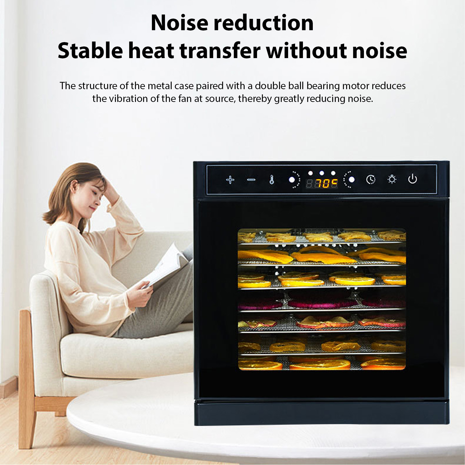 food dehydrator with viewing window