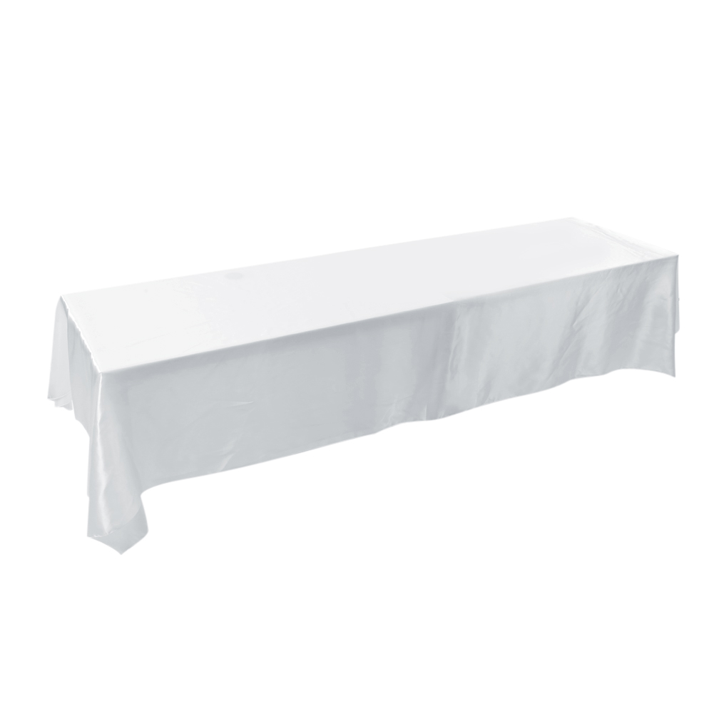 145x320cm Rectangle Tablecloth Table Cover Stain-resistant Banquet Wedding Party Decor White