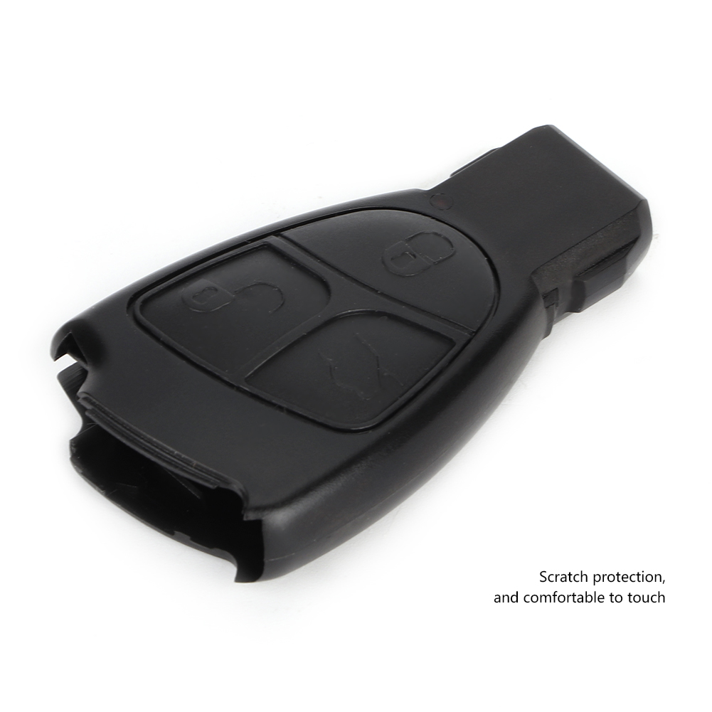 Cas de clé de télécommande de voiture 3 boutons adapté pour Mercedes Benz W203 W211 W204