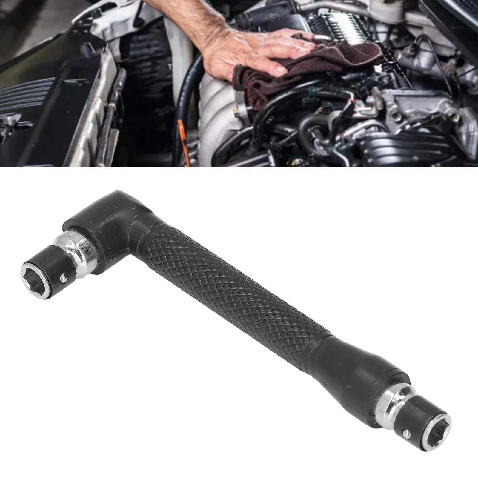 Clé L Hexagonale 1/4" - Double Embout 90° - Acier - Pour Tournevis Ou Clé - Neuf