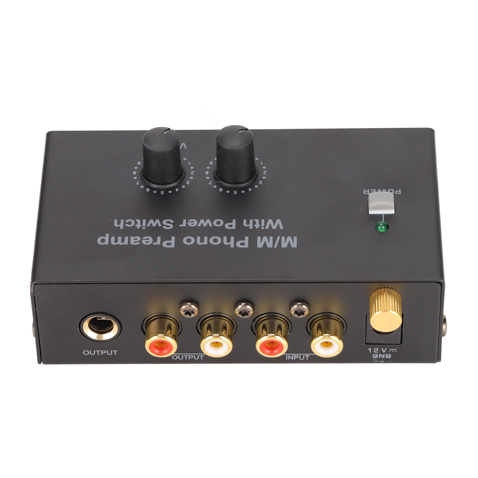 Préampli Phono Pour Platine Vinyle - Préamplificateur Tourne-Disque PP500P - Faible Bruit - Adaptateur 12V Inclus