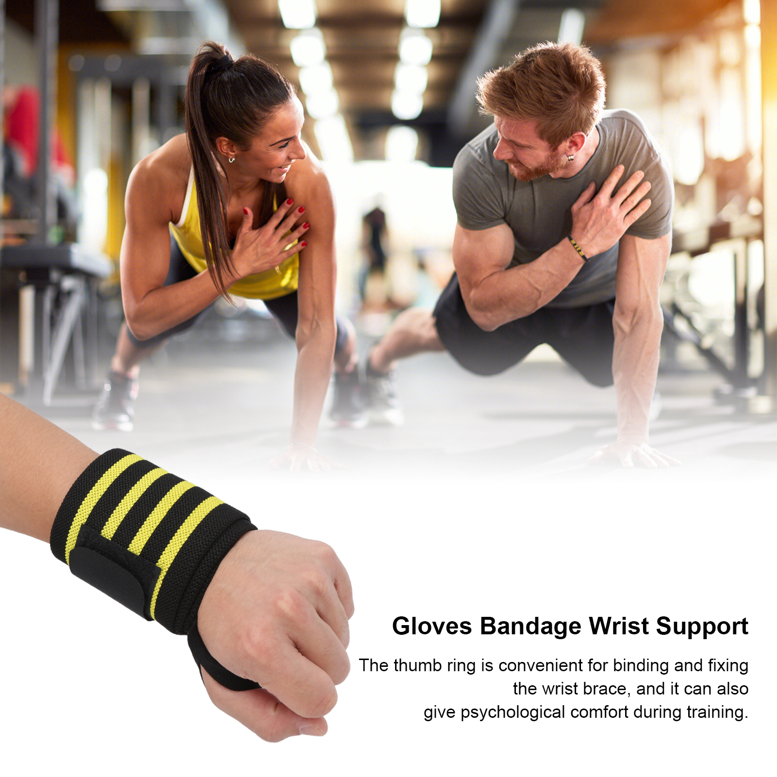 Grip Power Pads Sangles de Levage avec Poignet en Cotton et néoprène