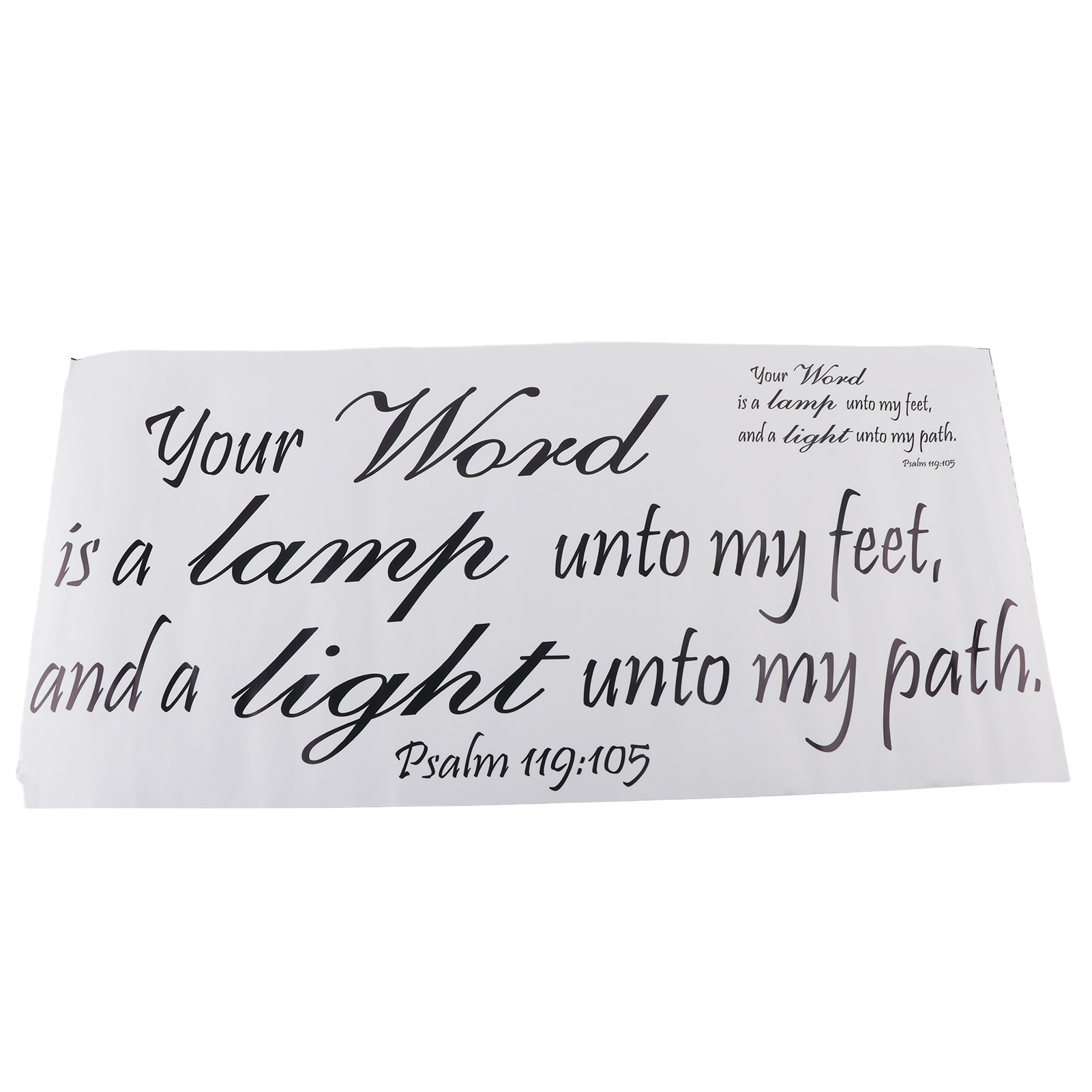 Minifinker Autocollant Bible Bible Verse Stickers Muraux Chrétienne PVC Mur Art Autocollants