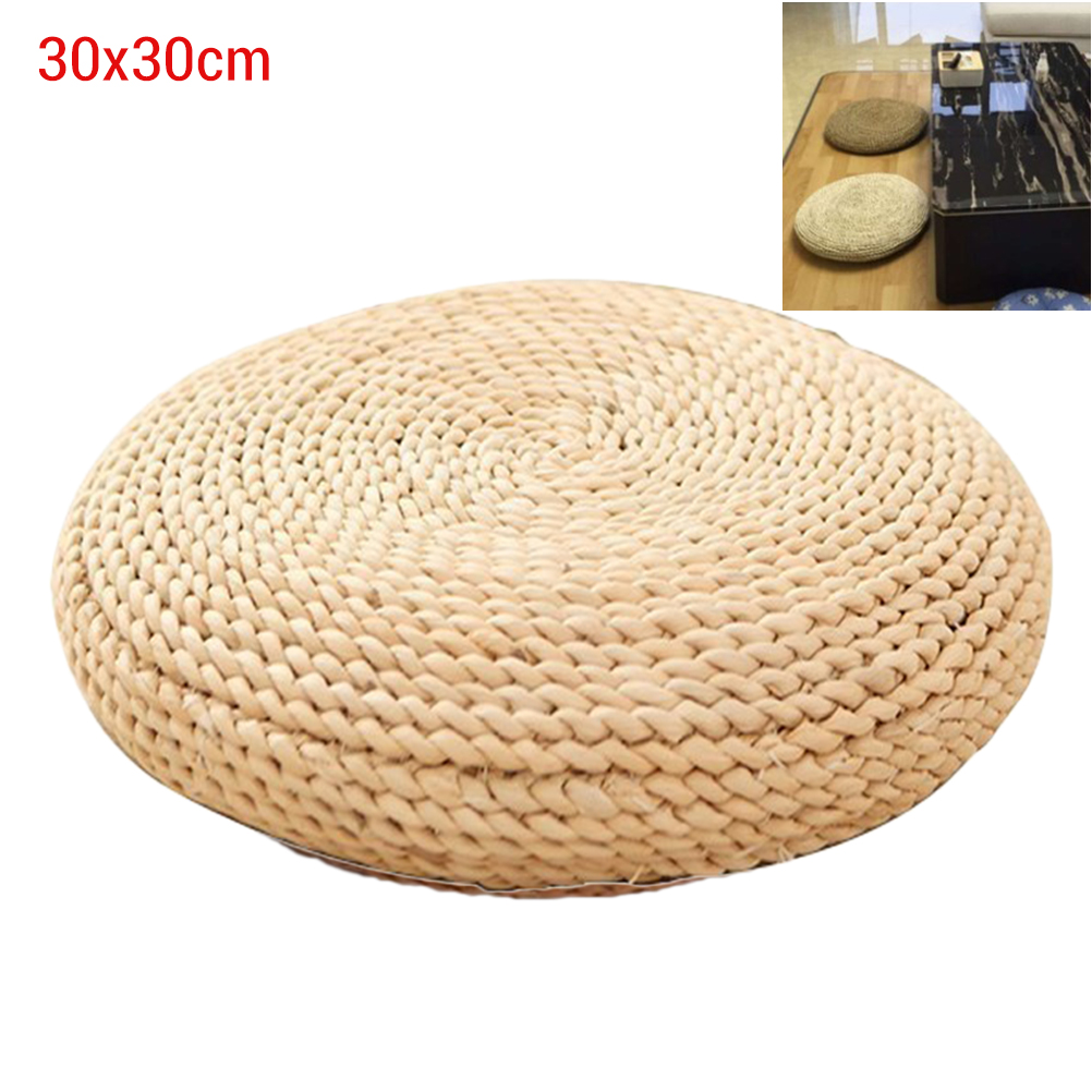 [跃星辉](未处理知产)1个草编健身瑜伽冥想垫 30*30cm（玉米皮）