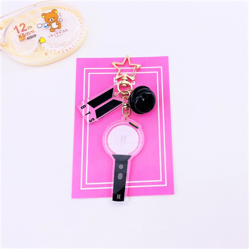 新款BTS blackpink 铃铛挂件钥匙扣明星应援灯饰品(墨西哥专卖)（无样品走流程）SJ