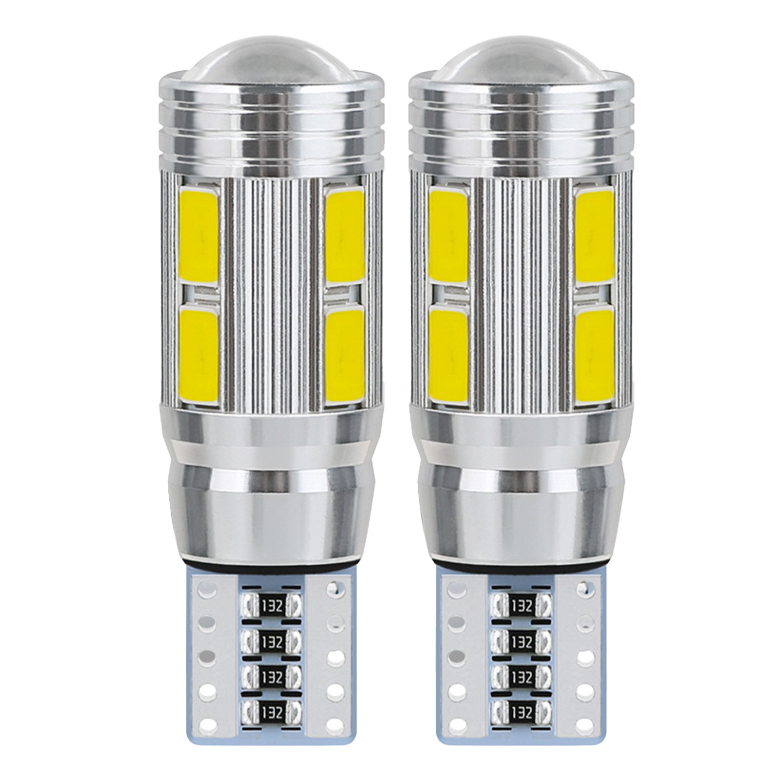 （墨西哥专卖）（无样品走流程）2pcs led示宽灯解码T10 5730 5630 10SMD 牌照灯 阅读灯 车灯红色