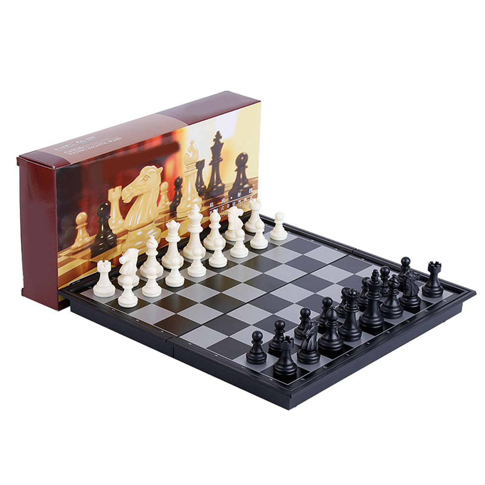 友邦棋子磁性国际象棋可折叠棋盘益智棋牌游戏玩具棋（无样品走流程）（墨西哥专卖）国际象棋