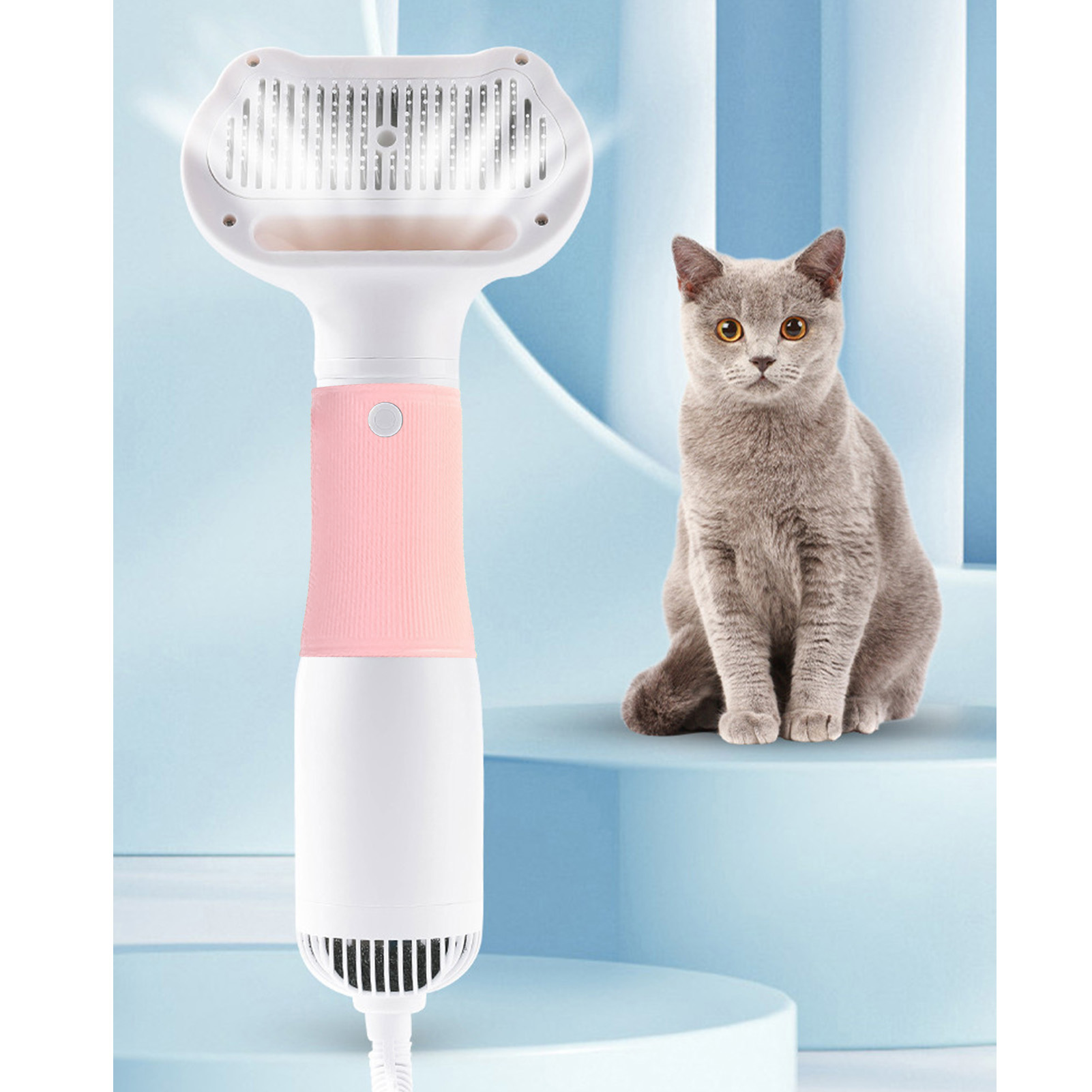Pet Dryer Brush for Faster Grooming After Baths