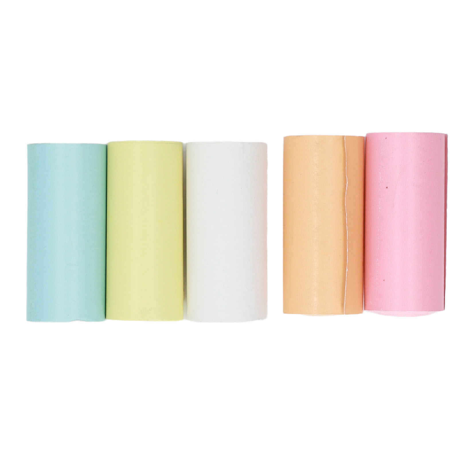 （TEMU专卖/合伙人项目二/Y2）12PCS热敏相片打印纸 57mm*25mm即时拍照打印相机热敏纸 彩色热敏打印纸补充纸 适用于大部分即时拍照打印相机与迷你打印机（6彩+6白）（PE袋包装发货）