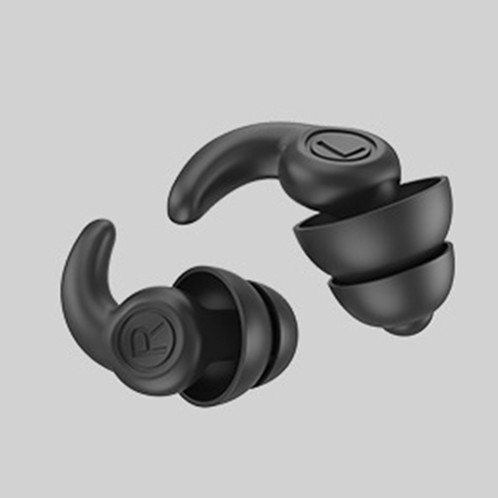 （东南亚专卖）Noise-cancelling and sound-isolating silicone earplugs 耳塞三代 耳塞 军绿色
