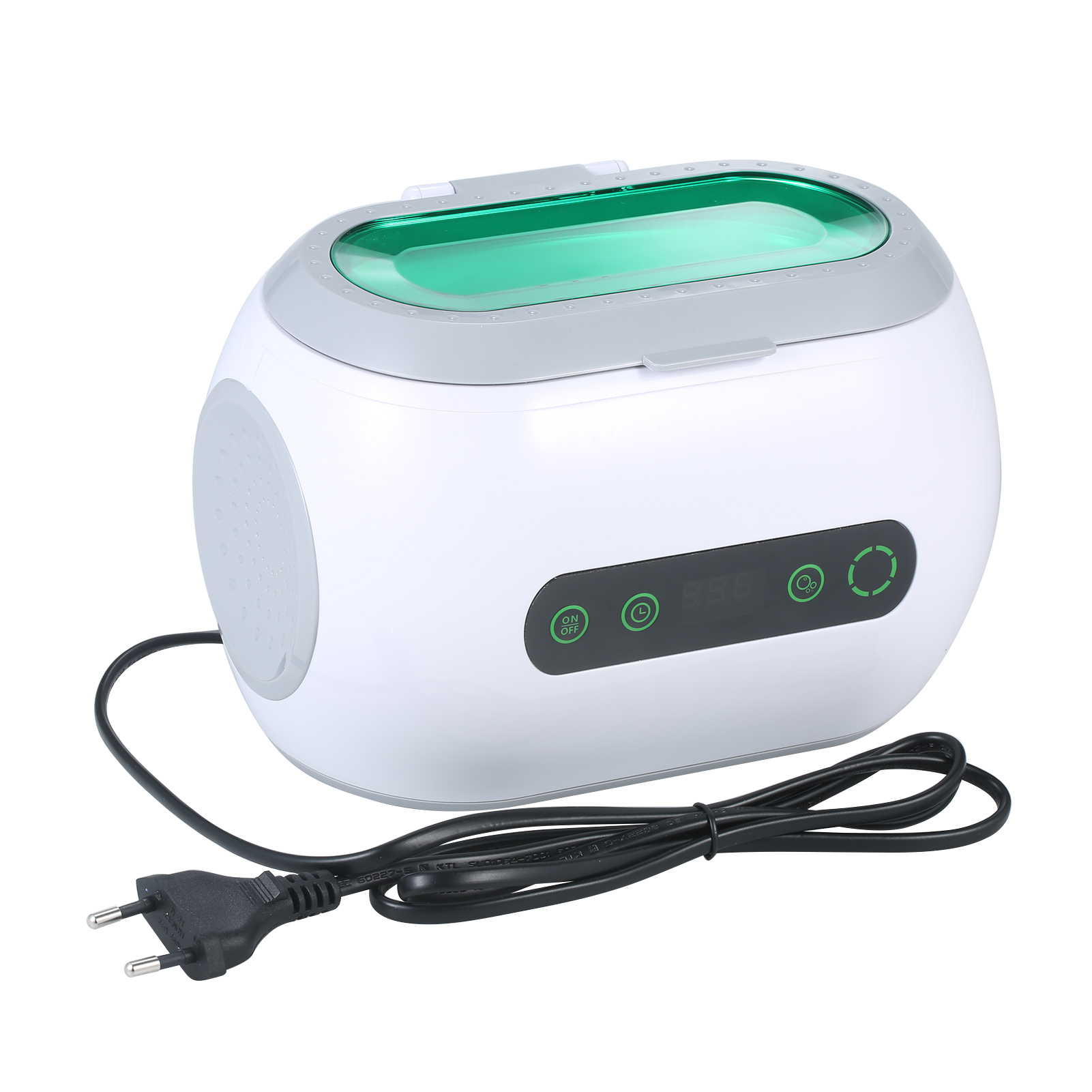 [通拓商品]600mL超声波清洗机 9600B 眼镜清洗盒 带脱气功能家用清洗器 小型清洁仪器 珠宝首饰牙刷清洗工具 美规