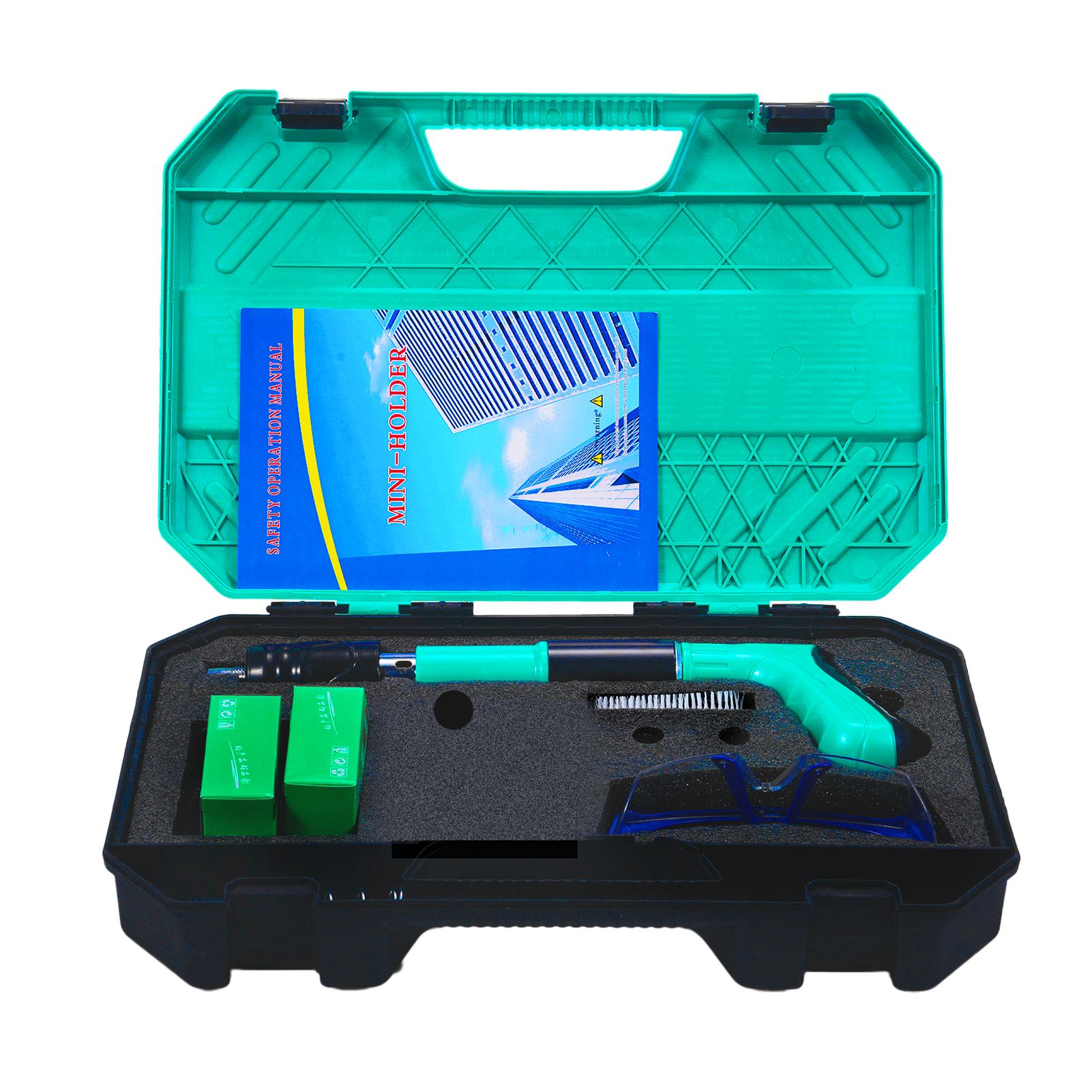 [通拓商品]炮钉枪 射钉枪 射钉固定器 迷你款消音紧固器 黄+黑 发货不配润滑油 不配钉
