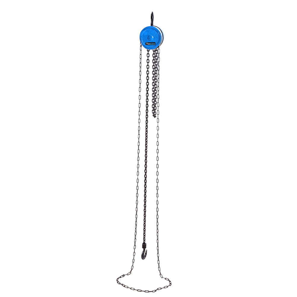 Système De Poulie Levage 2000kg Avec Corde Nylon 20m - Palan Manuel Avec Crochet Acier Galvanisé, Hauteur 2.5m Pour Charges Lourdes