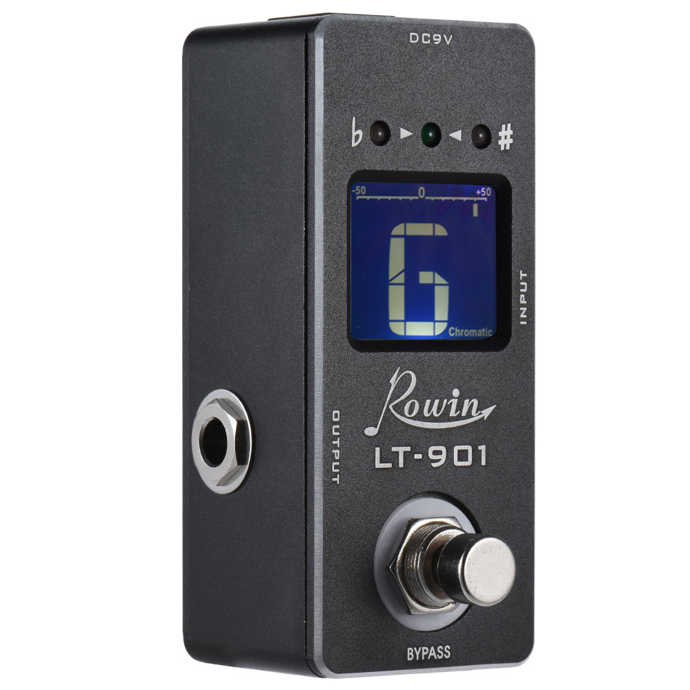 [通拓商品]Rowin LT-901 吉他效果器 12平均律脚踏校音器 LCD显示屏