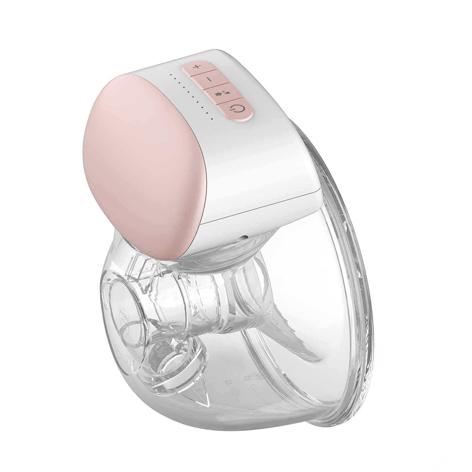 [通拓商品]Bebebao P1 穿戴式电动单边吸奶器 免手扶 按摩吸乳混合3模式10档吸力 带24mm喇叭罩 白色+粉色 20个起拿