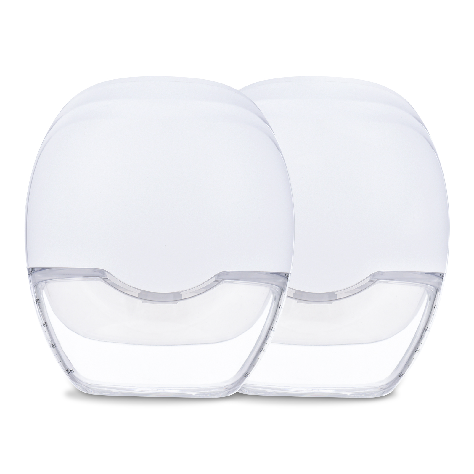 GLE21 手电两用一体式 电动吸奶器 按摩催乳吸奶器 仿真吸乳 IP21防水 3种模式 8档吸力调节 带LED屏显示 食用级材料 电动便携式 白色 2只装（内置锂电池）