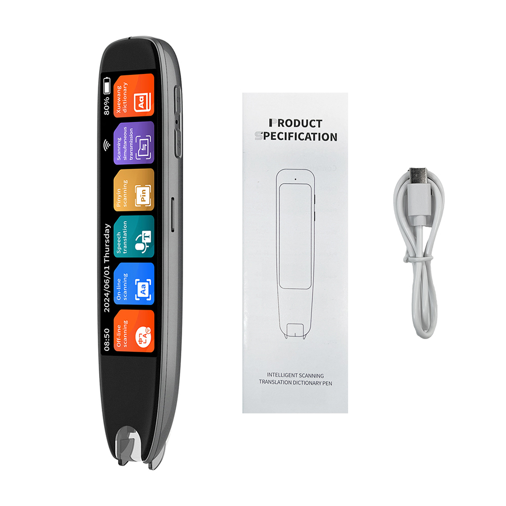 [通拓商品]S65 Pro 扫描翻译笔 3.7"高清触摸屏,  Abdroid 6.0系统, 142种在线扫描/142种在线语音翻译/142种在线拍照翻译, 10种离线扫描, 12种系统语言 内置锂电池