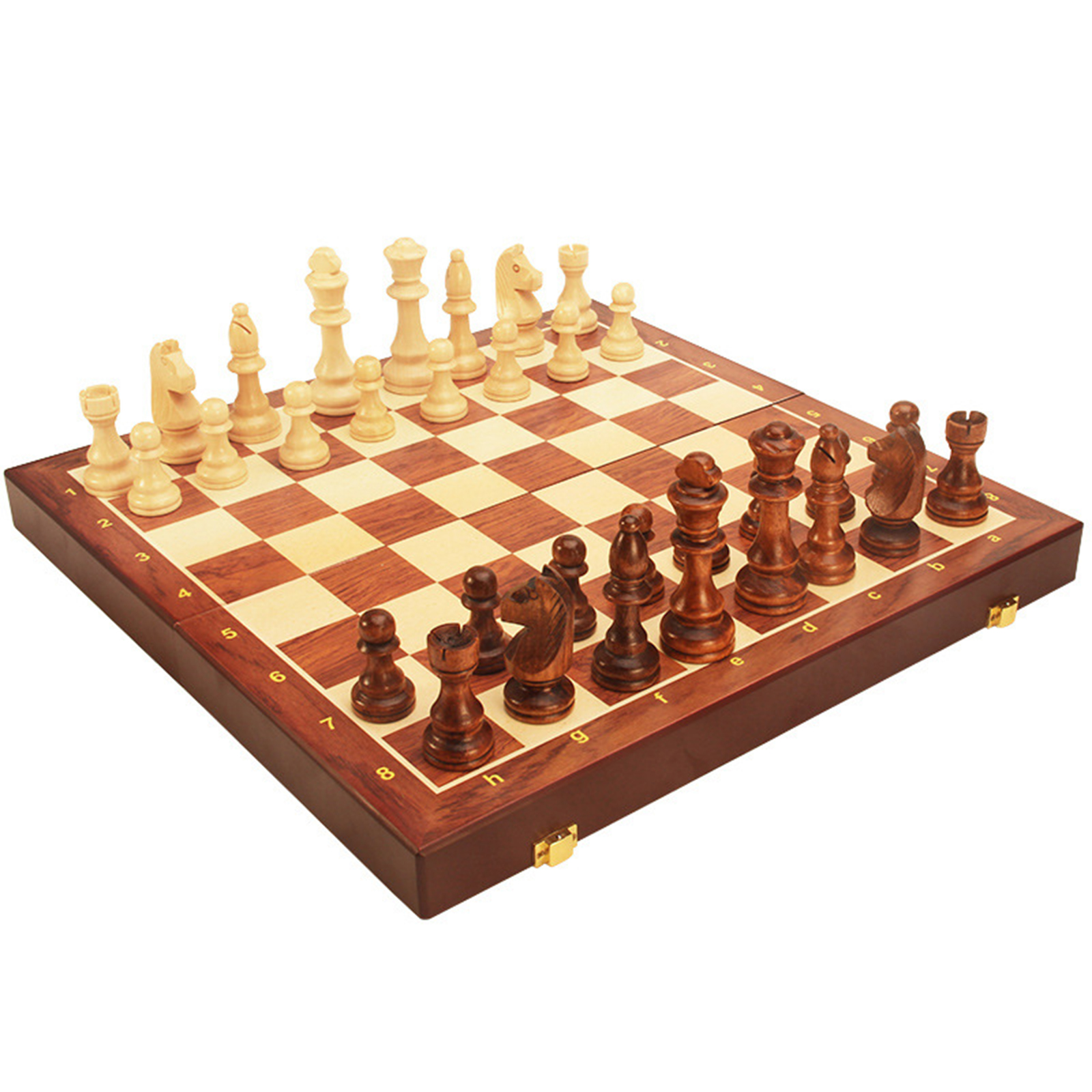 [通拓商品]高档磁性折叠实木国际象棋 45*45*4cm