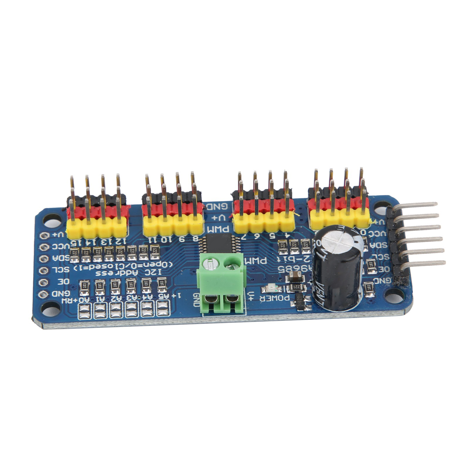 PCA9685 16路模块 PWM/Servo/舵机驱动板 控制器 机器人 IIC接口