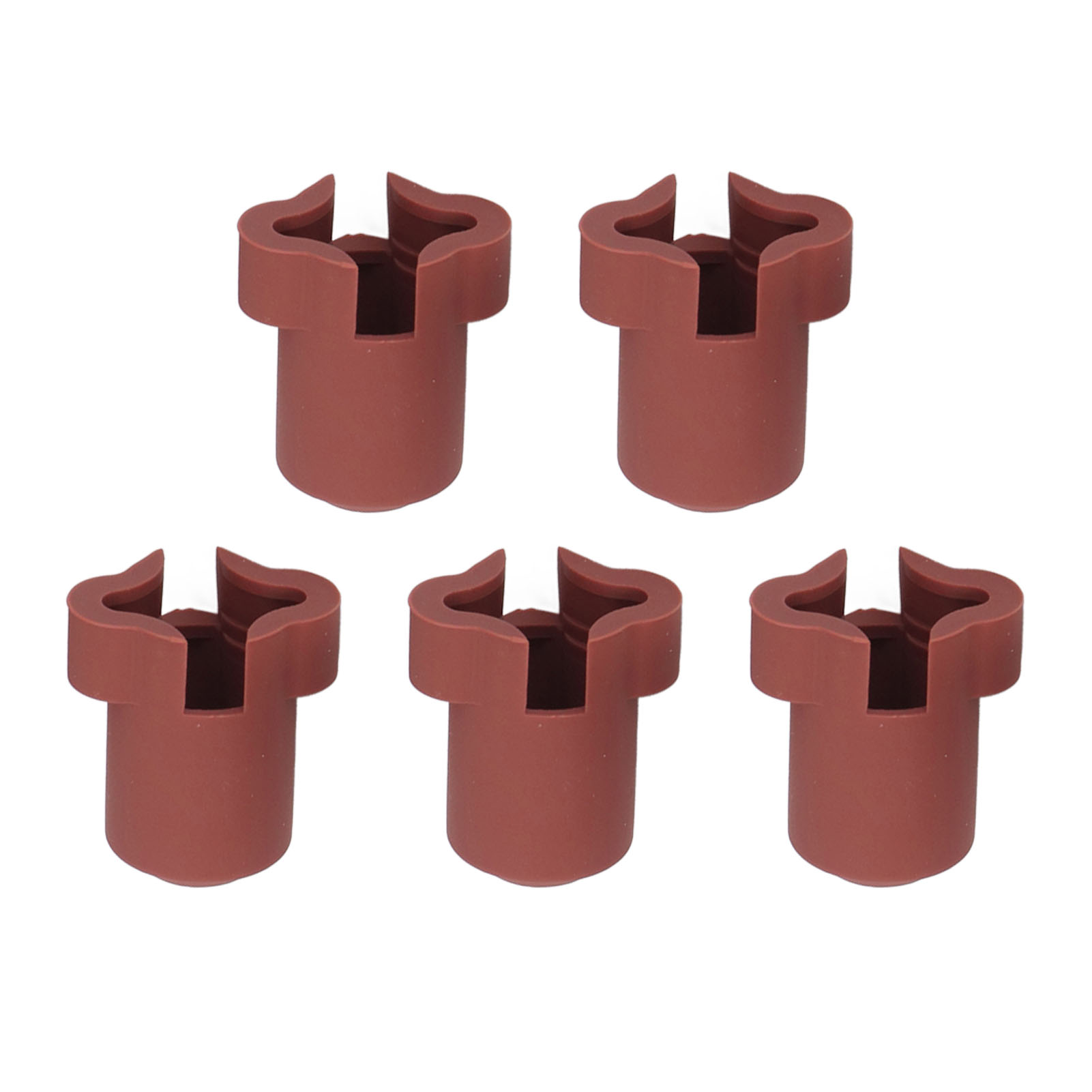 5PCS CREALITY K1C/K1 MAX热端喷嘴硅胶保护套耐高温隔热防烫加热块保温防尘套  棕红色