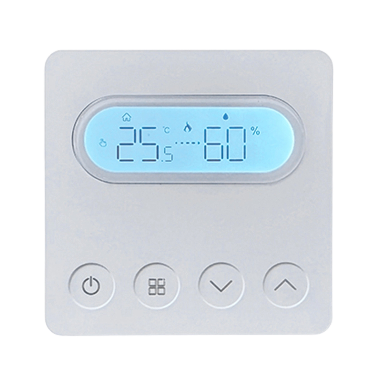 BHT-209WM-GAZB 白色 智能温控面板   ZIGBEE供暖恒温器  Zigbeei水暖恒温器 智能恒温器 语音控制房间恒温器 智能遥控壁挂式恒温器数字（适用于 HomeKit、Alexa）