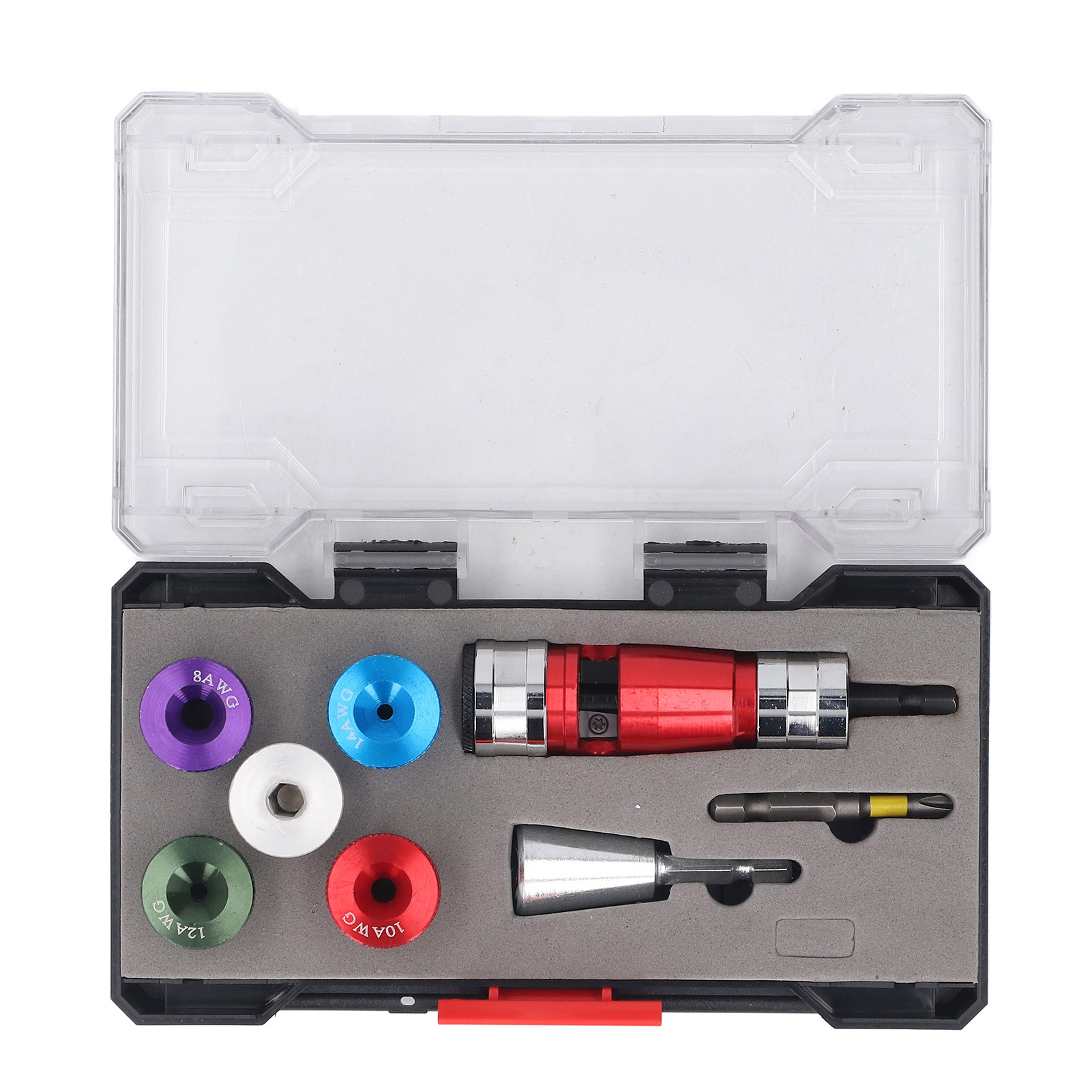 【8件套】美标版-电工电动剥线器 软线硬线家装电线去皮剥线器 多规格电线拨线剥器