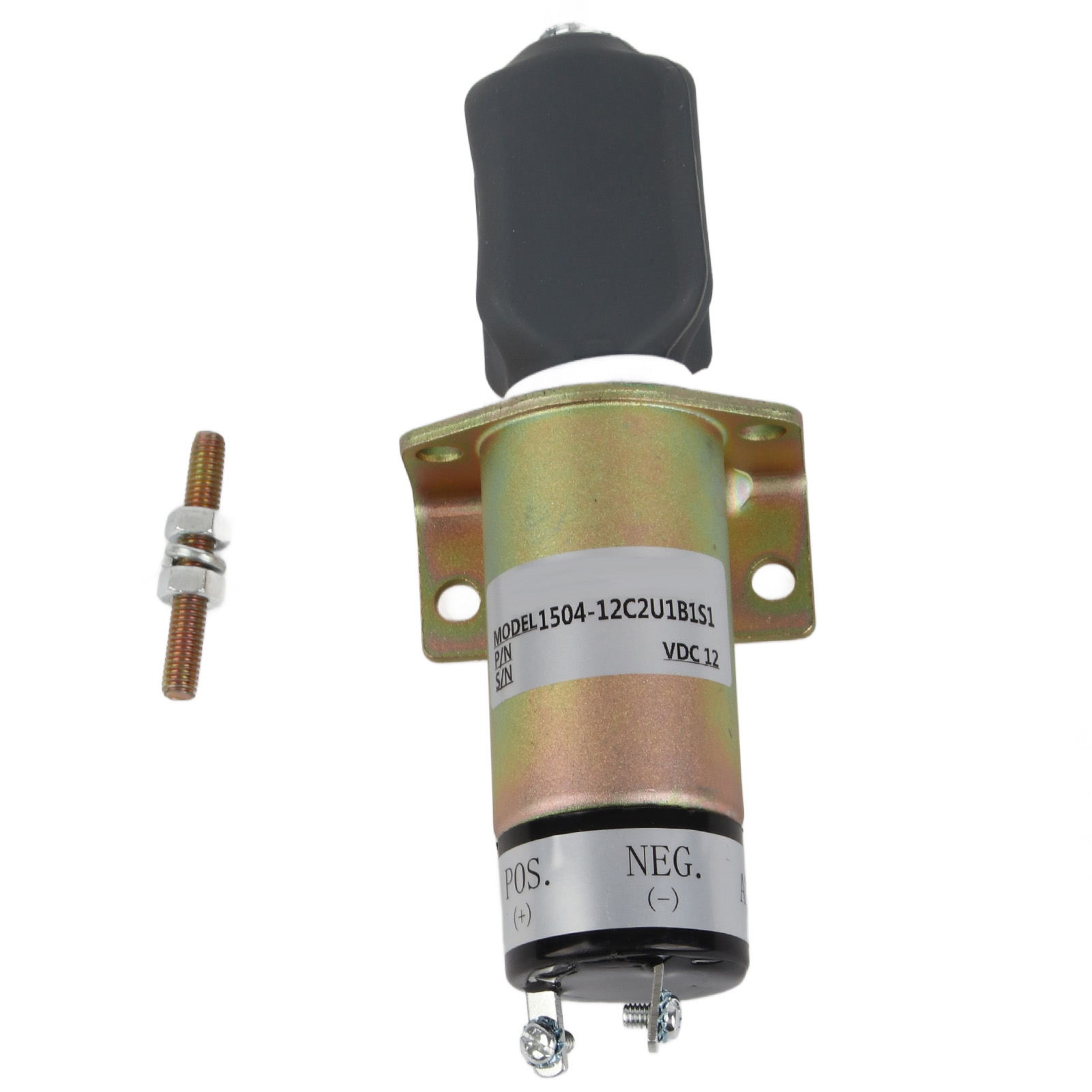DC12V 2端子熄火电磁阀1504-12C2U1B1S1 兼容久保田DF-750发动机