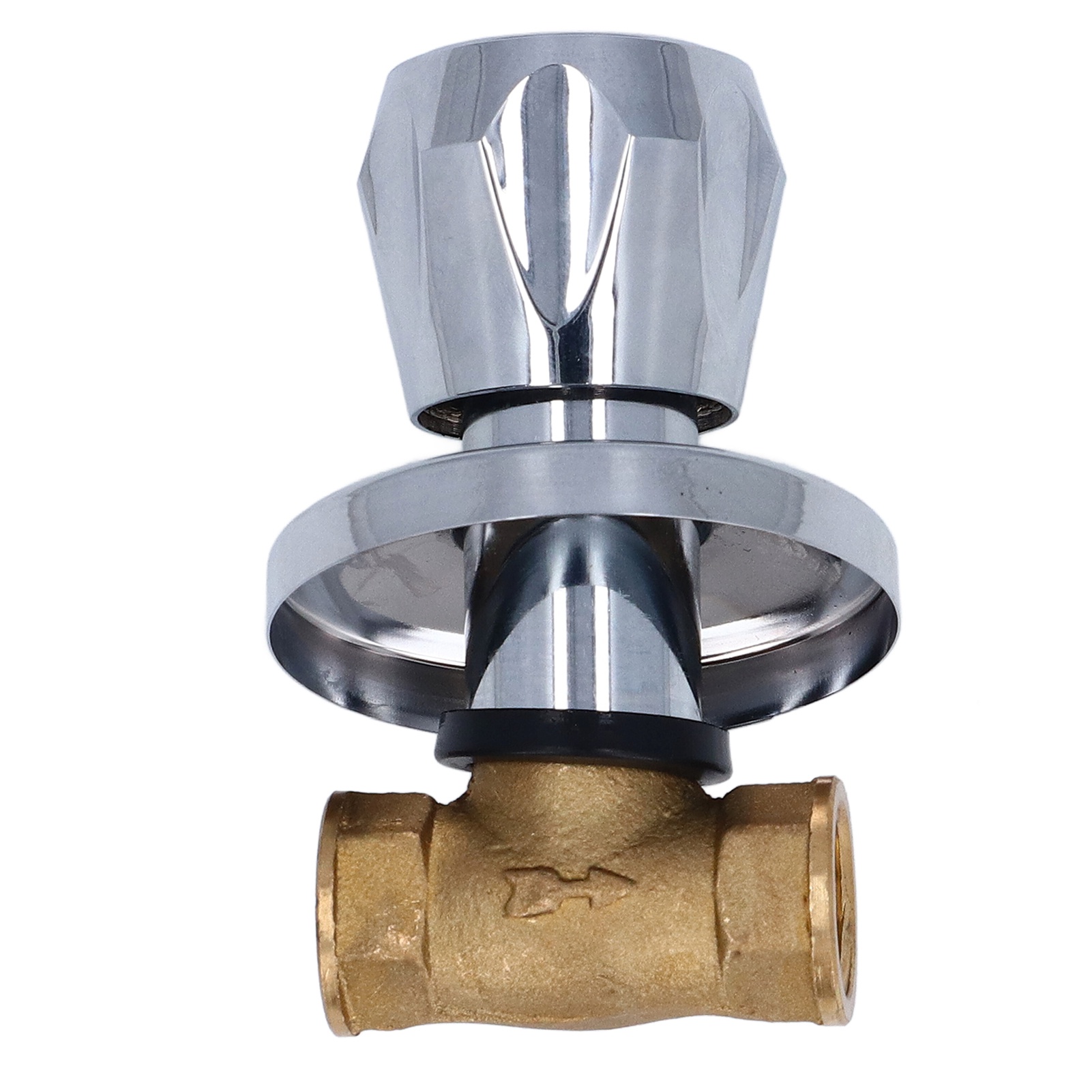 1/2 Inch（DN15）水阀 隐藏式黄铜水阀 1/2&ldquo;内螺纹NPT x 1/2&rdquo;内螺纹NPT 家用水管切断流量控制阀