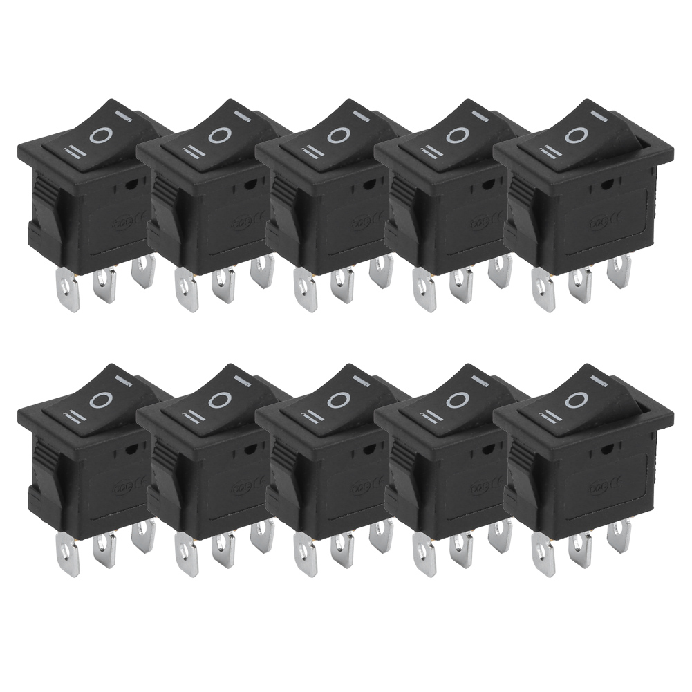 Tiardey Interrupteur Marche/Arrêt DC 10A 12V Type Pâte - Bouton Voiture DIY Avec Fil 45cm Et Adhésif Double Face