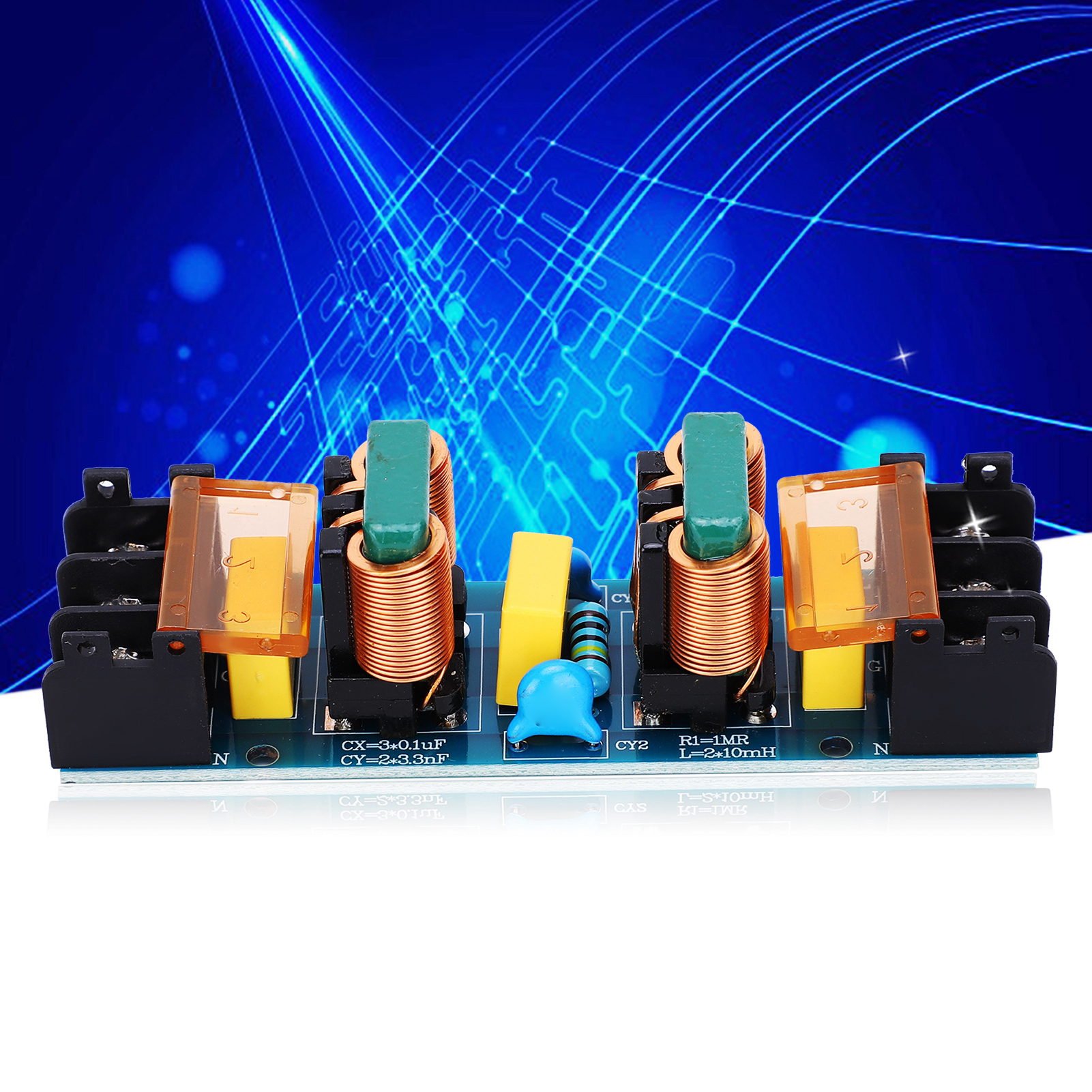Amplificateur de puissance 220V 3500W, filtre de puissance EMI, démarrage progressif, carte intégrée avec Circuit de Protection contre la température, carte PCB  13