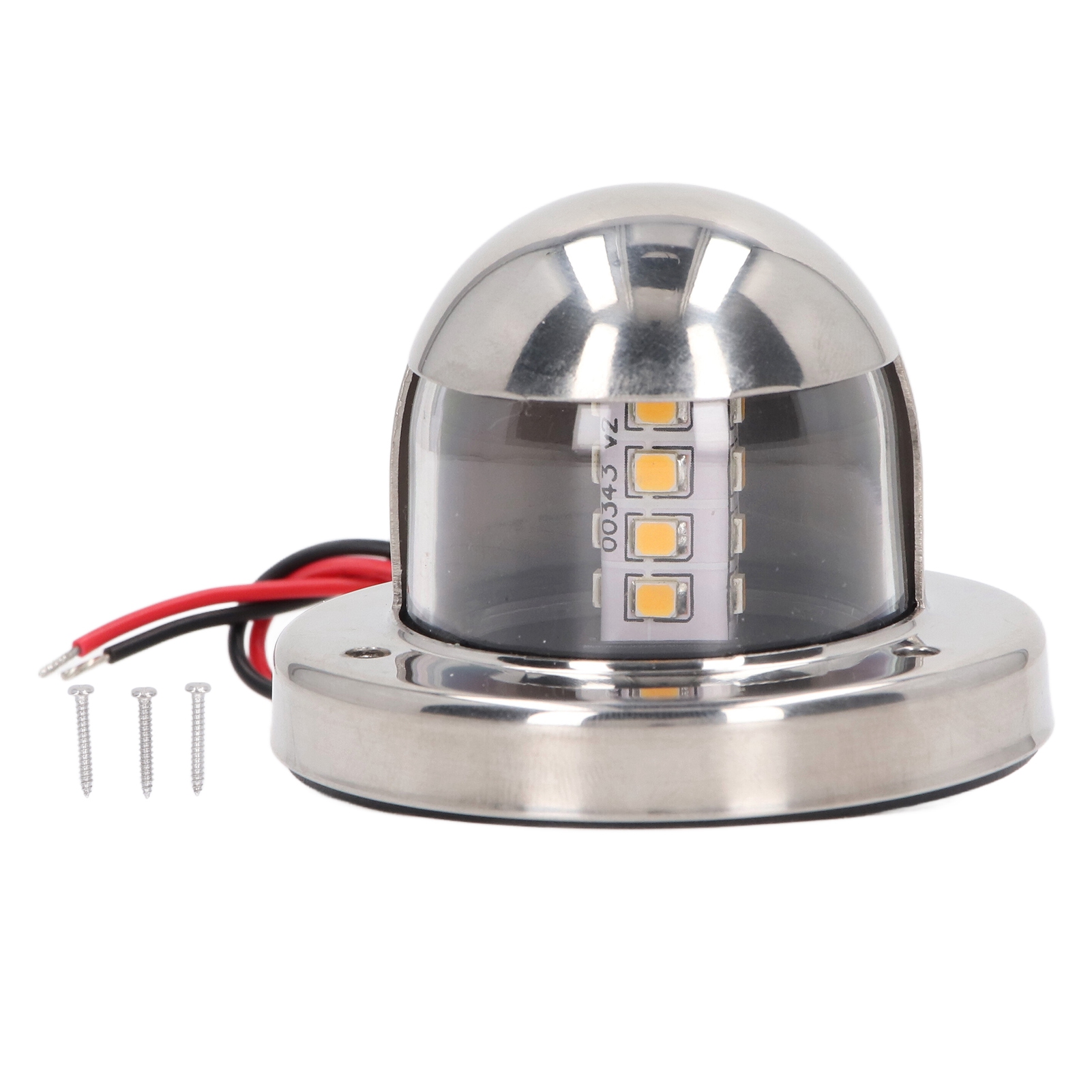 船尾灯 12VDC 135&deg;白色LED导航锚灯 2NM可见度 IP66防水（E011094）