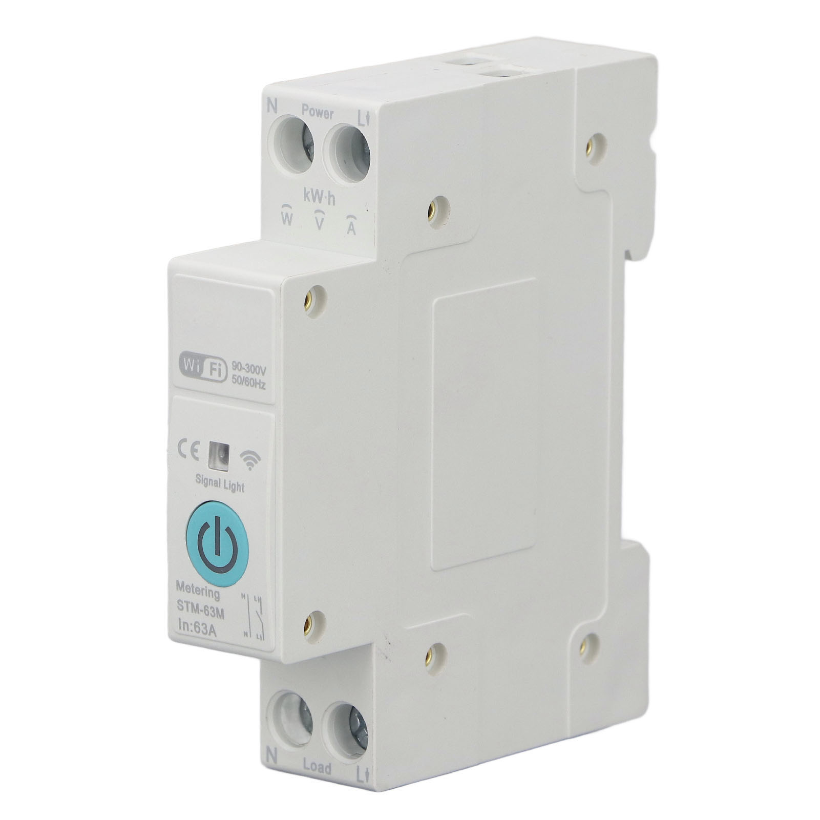 90V-300V 带计量的WiFi智能开关断路器，用于涂鸦智能家居无线遥控开关的功率计量定时继电器 63A