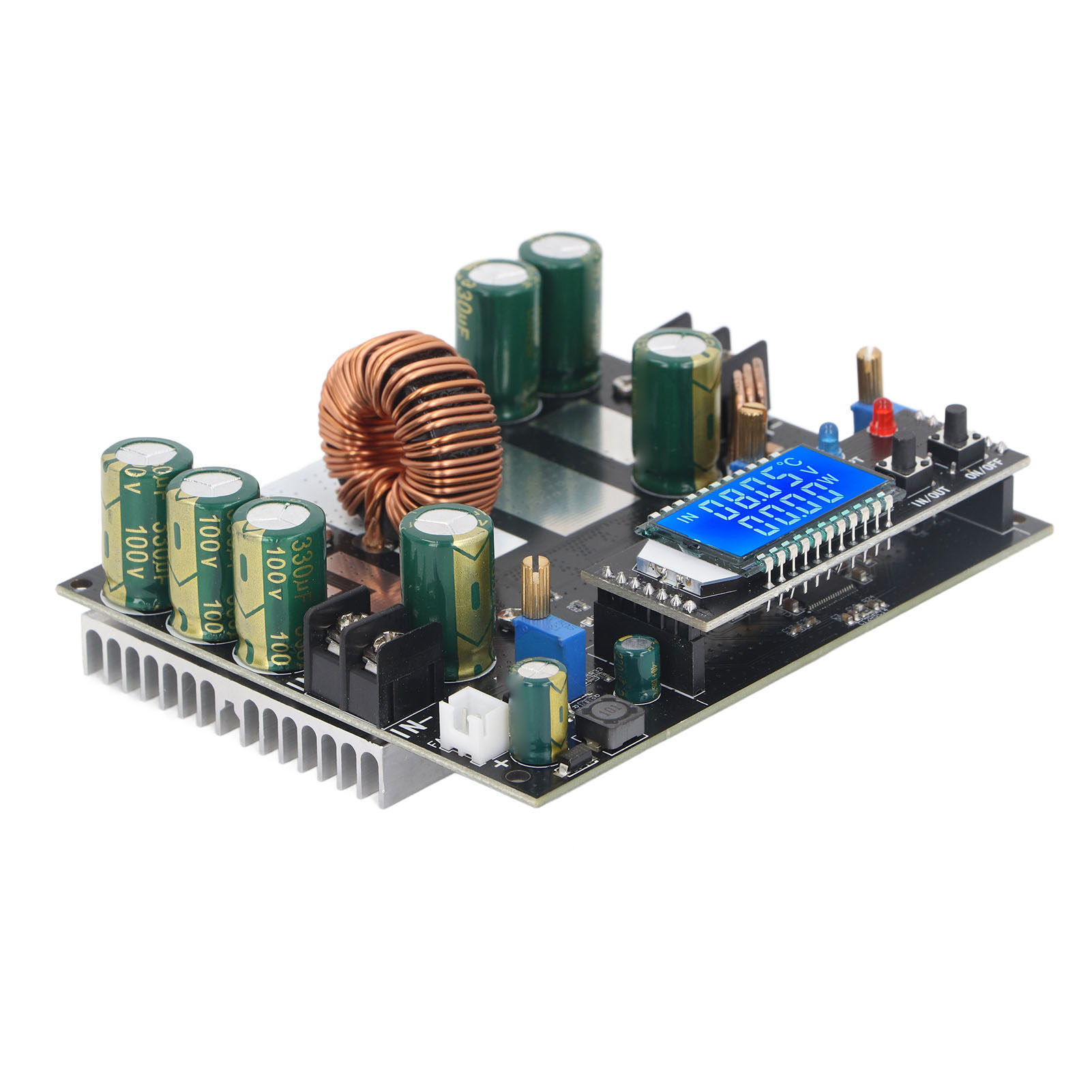 DC6~80V转DC1.3~78V 自动升降压电源模块30A 带显示器 太阳能车载充电MPPT 用于太阳能充电、锂电池充电、稳压电源