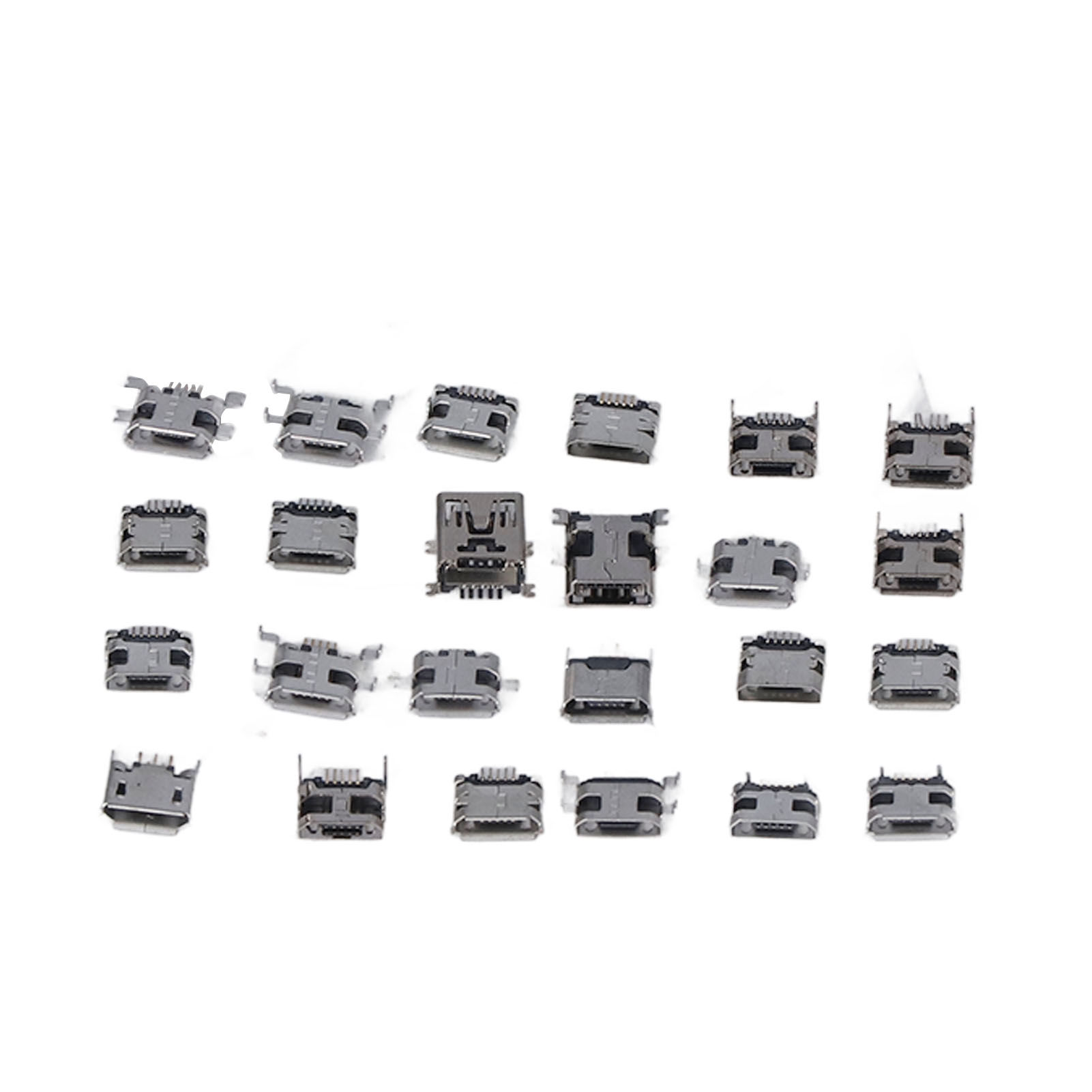240 Pezzi Di Connettori Micro USB Femmina – 24 Tipi Diversi Per Riparazioni Di Porte, Saldatura E Adattatori