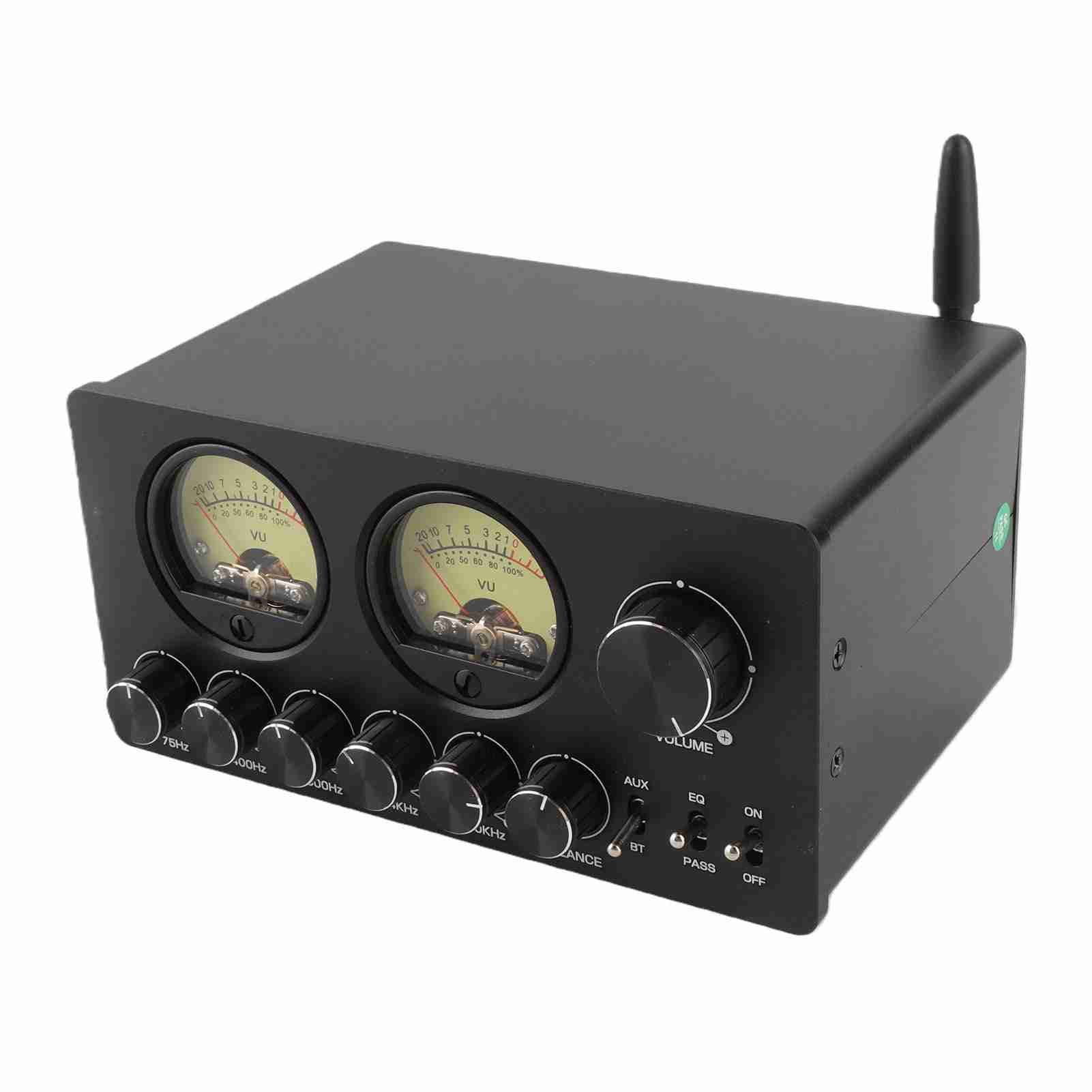 蓝牙5.0 迷你5频段均衡器 EQ 前置放大器 带复古VU表（EQ5-Pro）