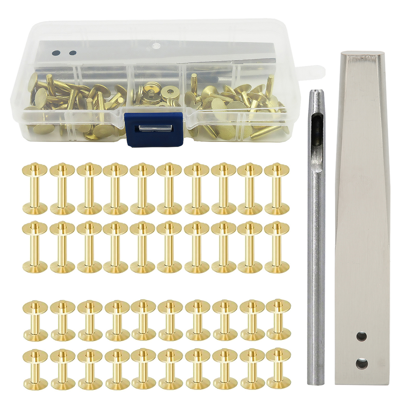 （有操作视频）实心铜铆钉皮具牛仔裤铜钉安装工具组合永固式陨铁纹撞钉C款铜钉工具组合