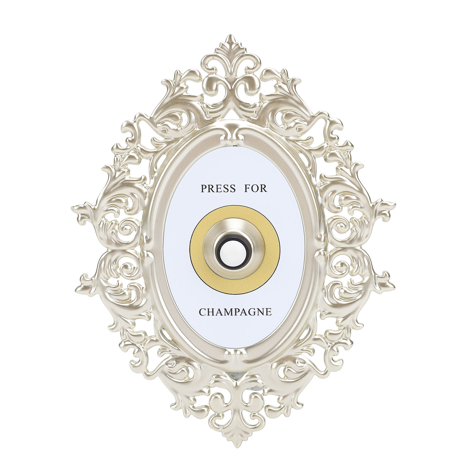Press for Champagne Button金属法式门铃复古香槟创意摆件客厅装饰摆件